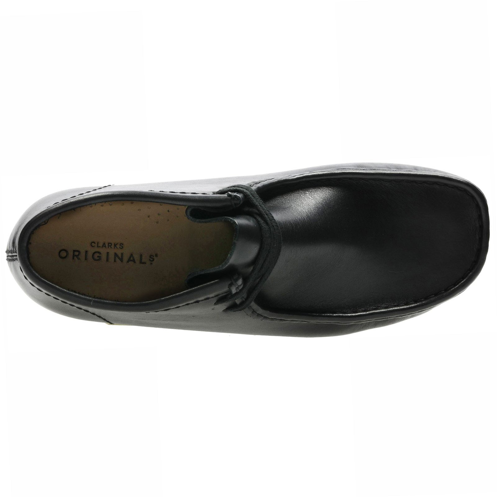 Clarks Originals Wallabee Boot Smooth Leather Mens Boots#color_black