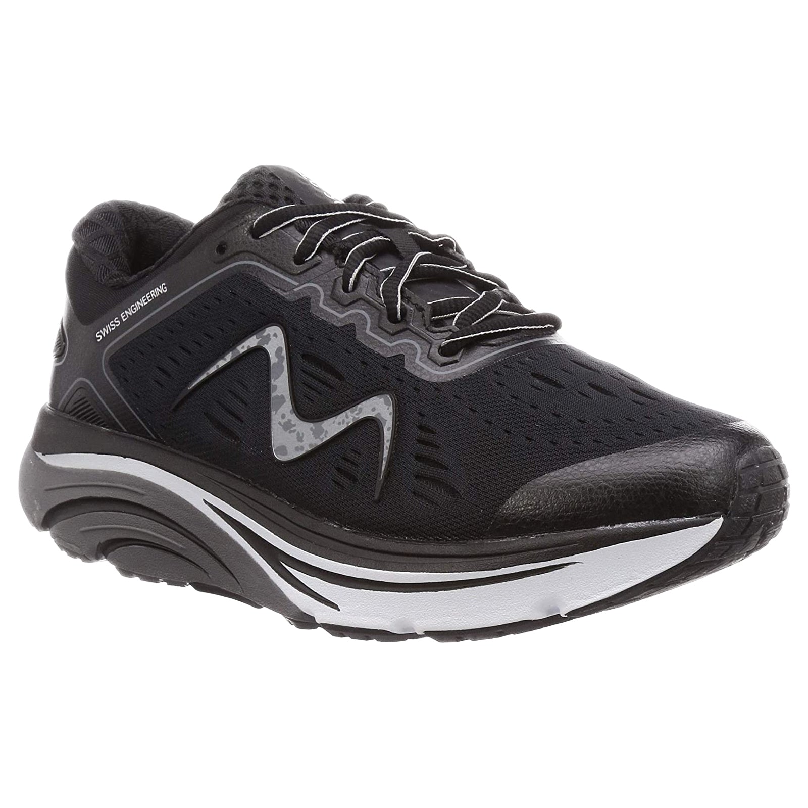 MBT GTC-2000 Leather Textile Mens Trainers#color_black