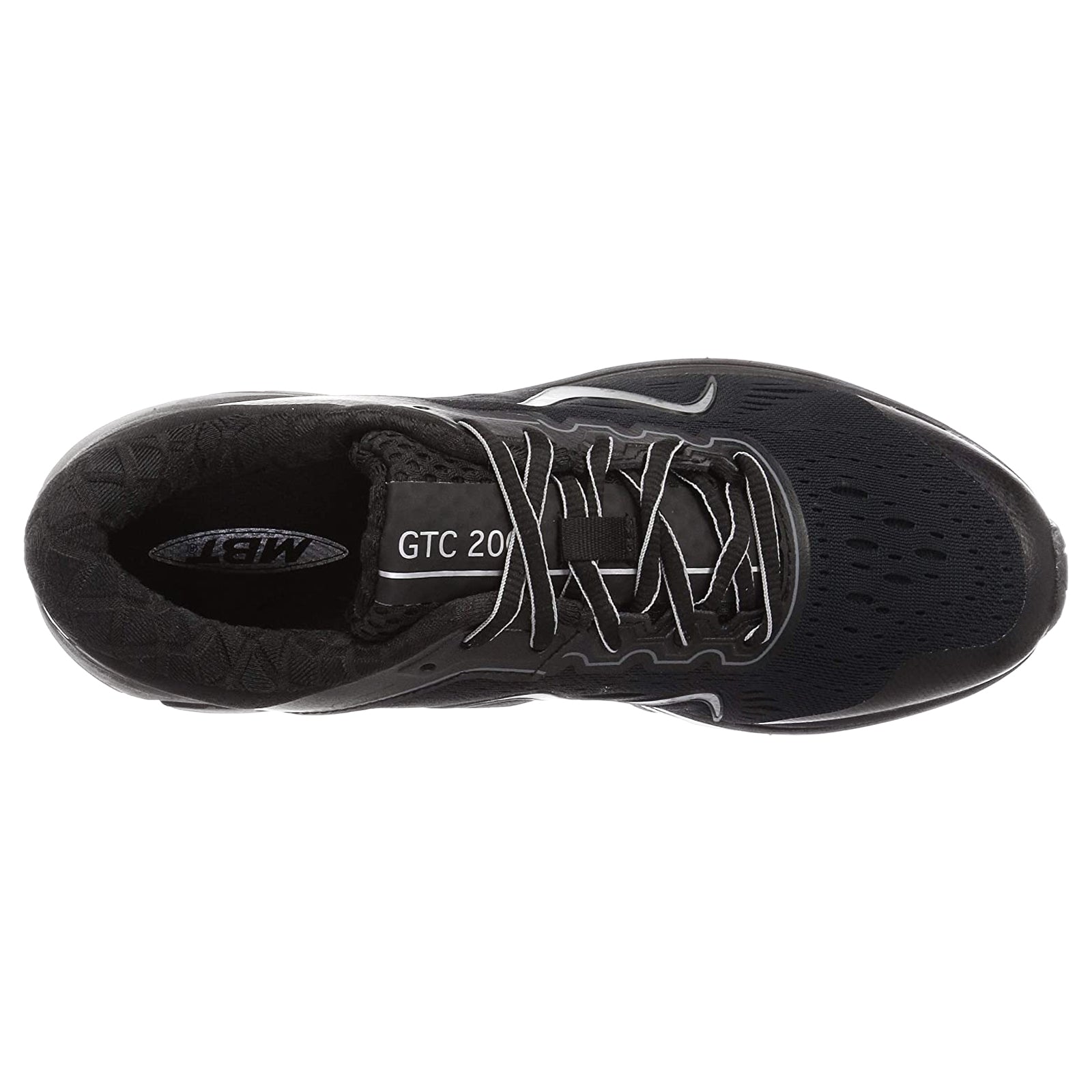 MBT GTC-2000 Leather Textile Mens Trainers#color_black