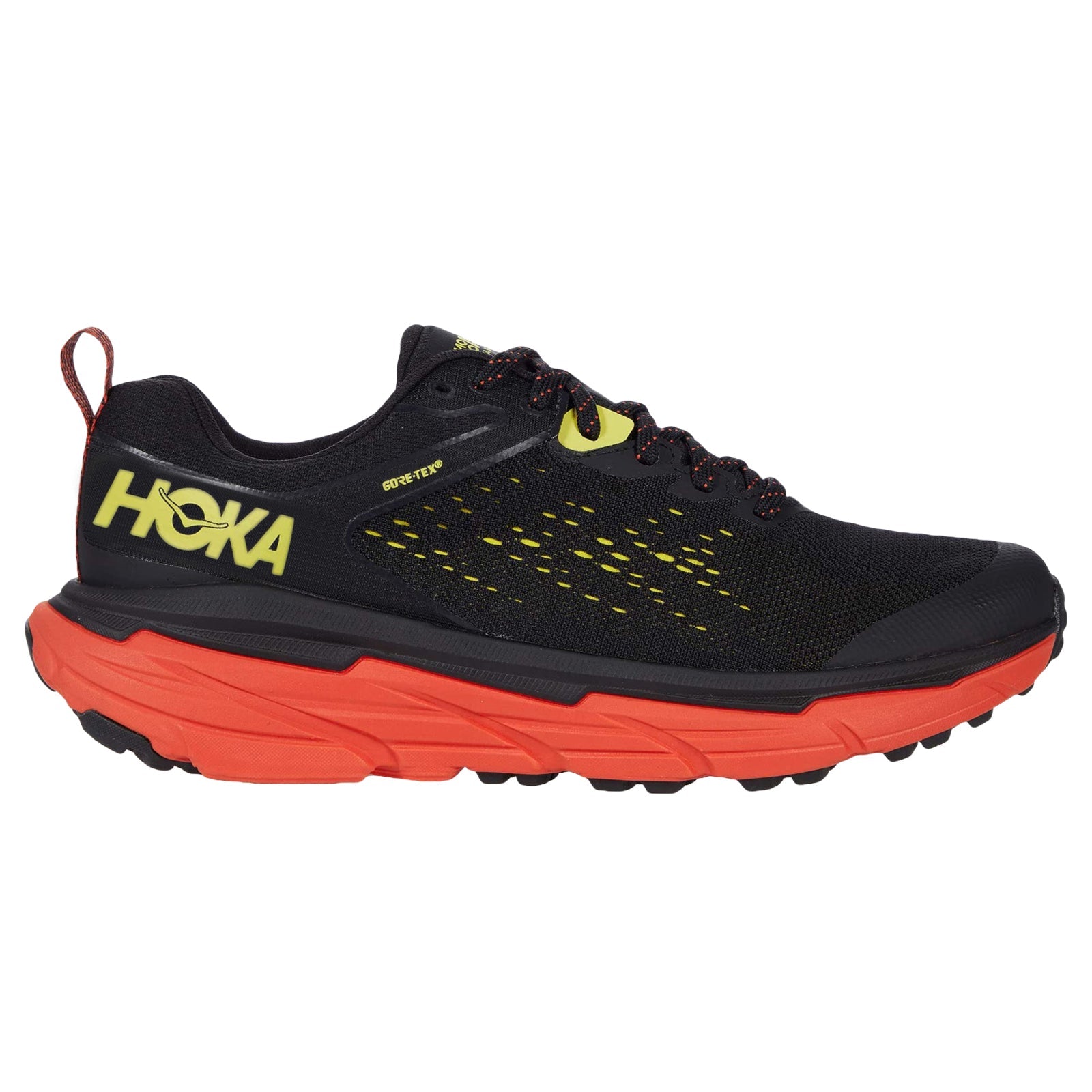 Hoka One One Challenger ATR 6 GTX Synthetic Textile Men's Low-Top Hiking Sneakers#color_black green sheen