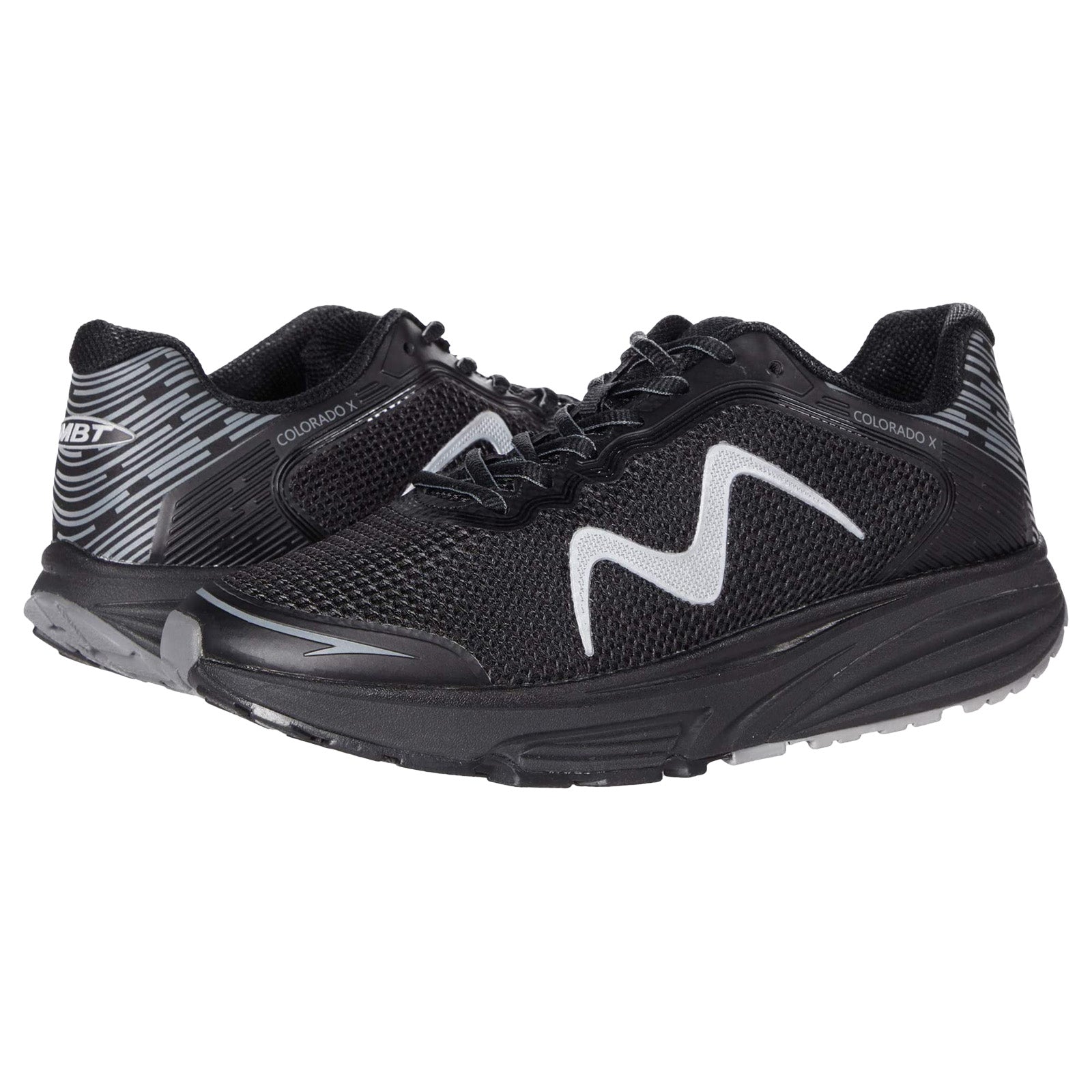 MBT Colorado X Synthetic Leather Mens Trainers#color_black