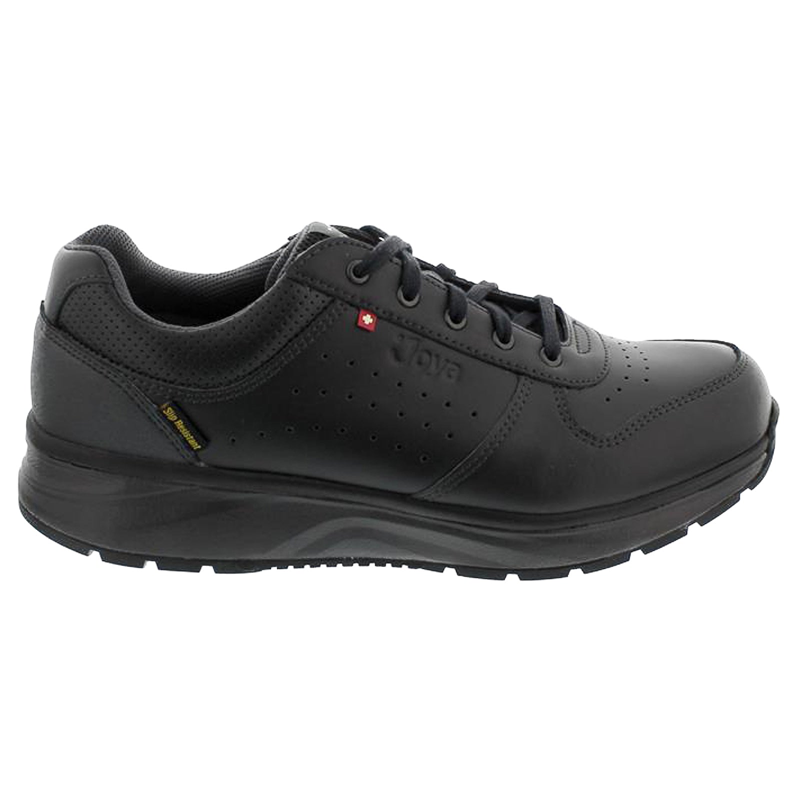 Joya Dynamo III SR Leather Womens Trainers#color_black