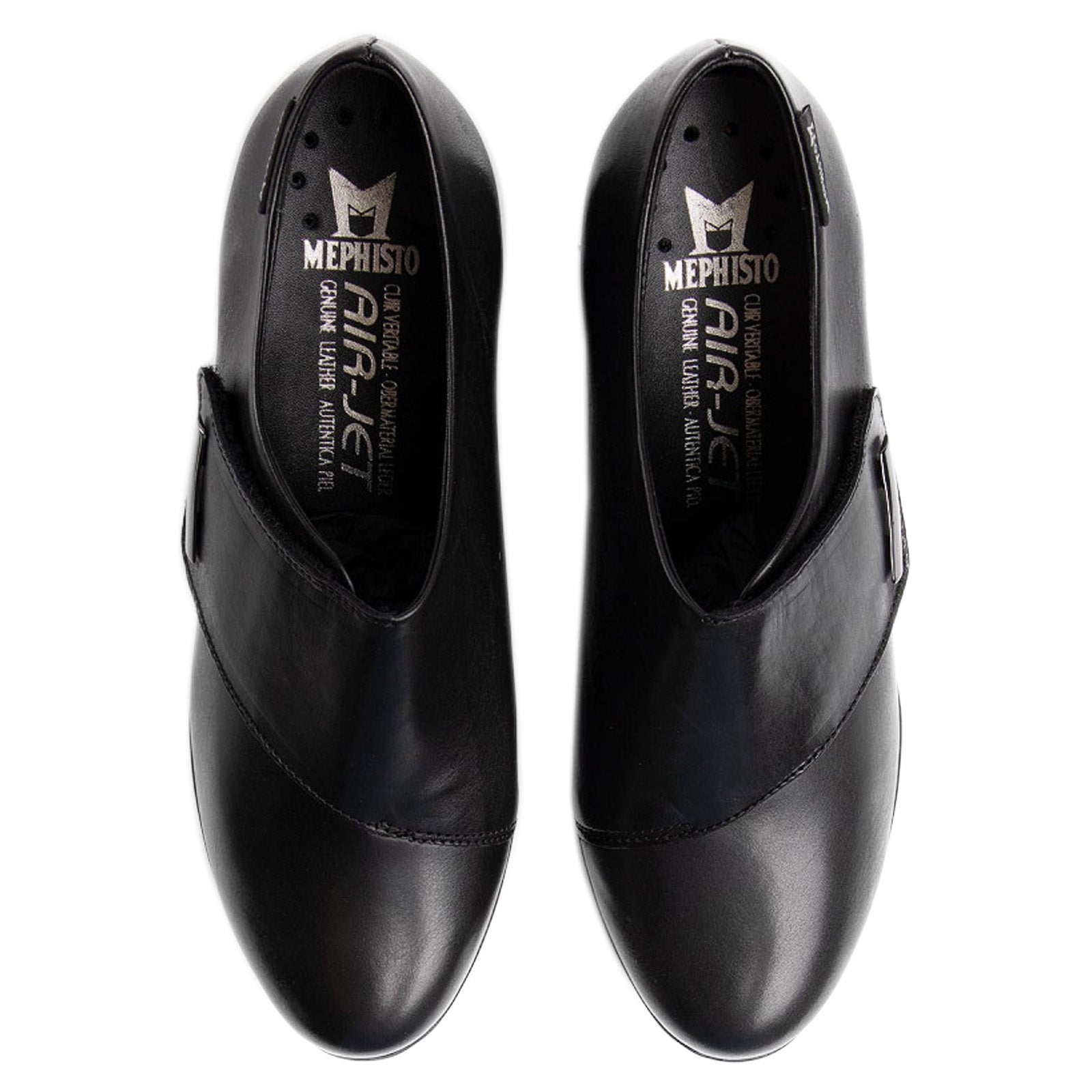 Mephisto Adilia 7800-BLK Leather Womens Shoes - Black - 38#color_black