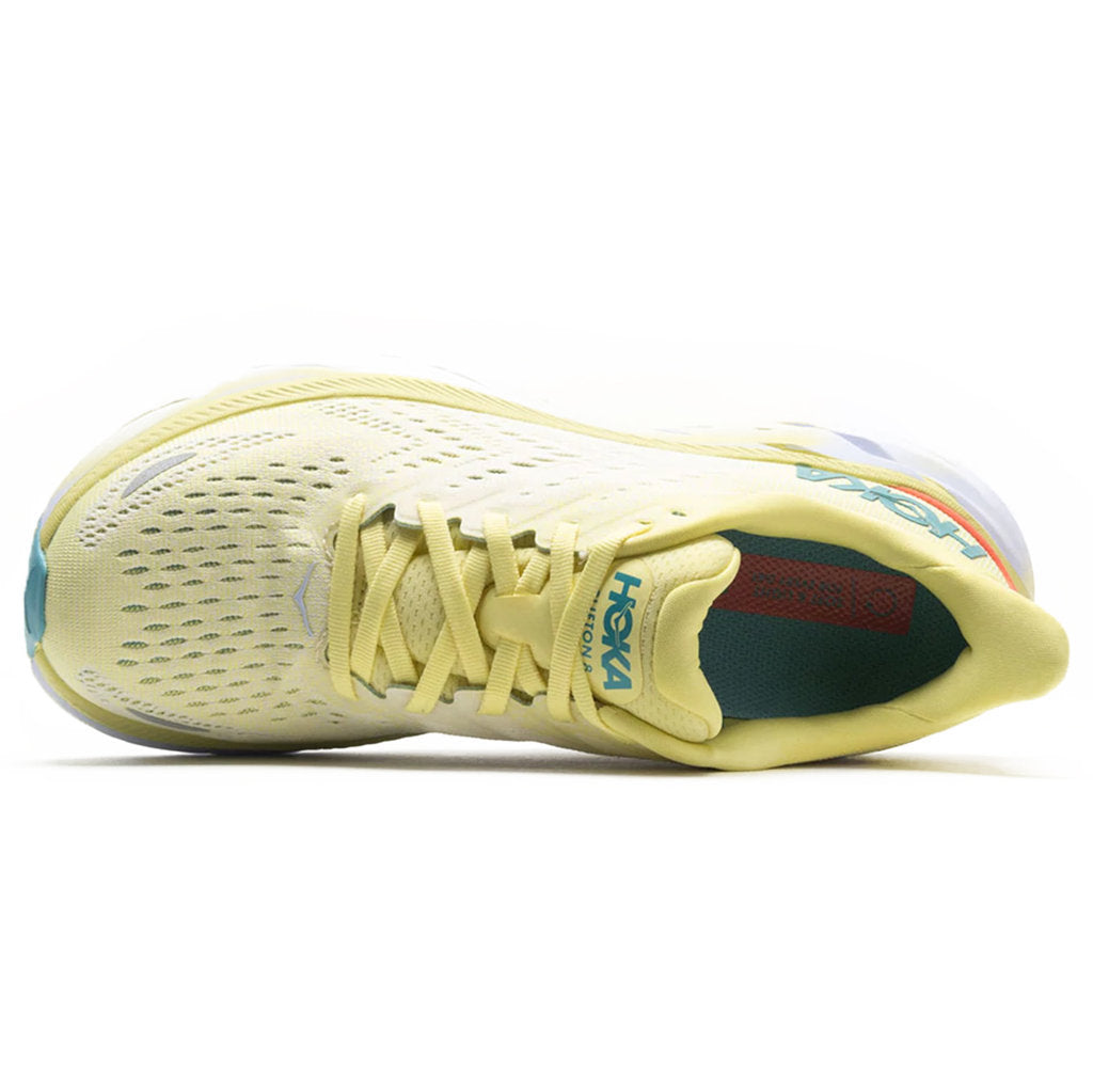 Hoka One One Clifton 8 Textile Womens Sneakers#color_yellow pear sweet corn