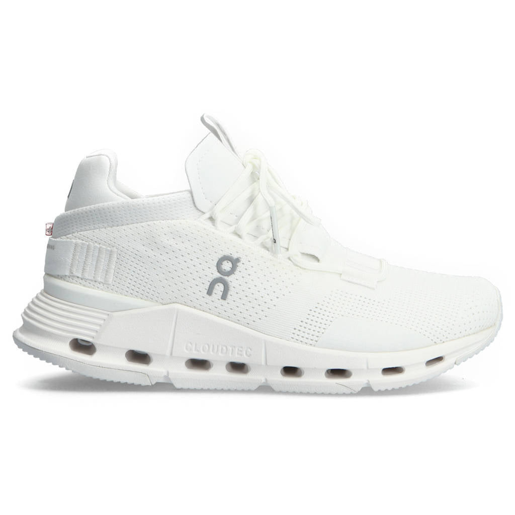 On Running Cloudnova Textile Synthetic Womens Sneakers#color_white