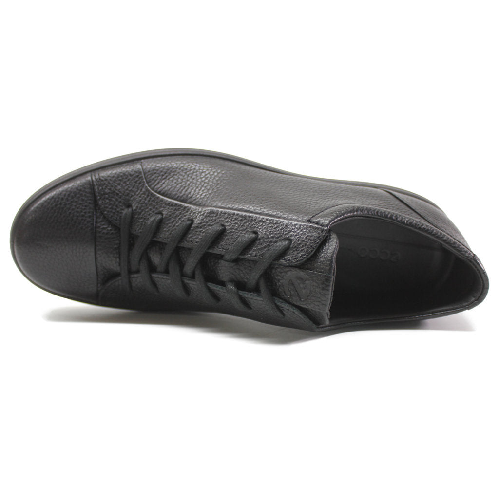 Ecco Soft 7 470364 Leather Mens Sneakers#color_black black