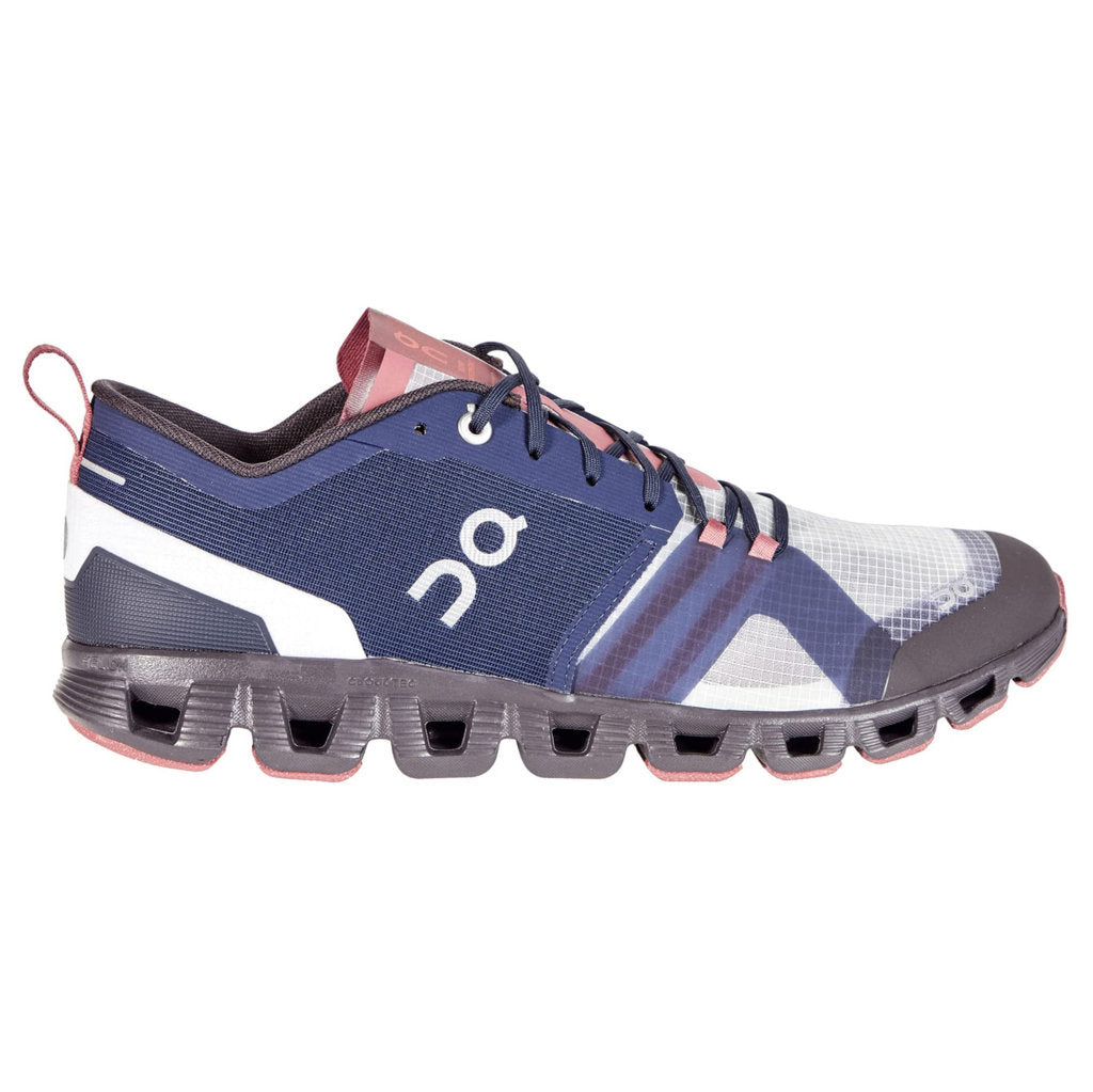 On Running Cloud X Shift Textile Synthetic Womens Sneakers#color_ink cherry