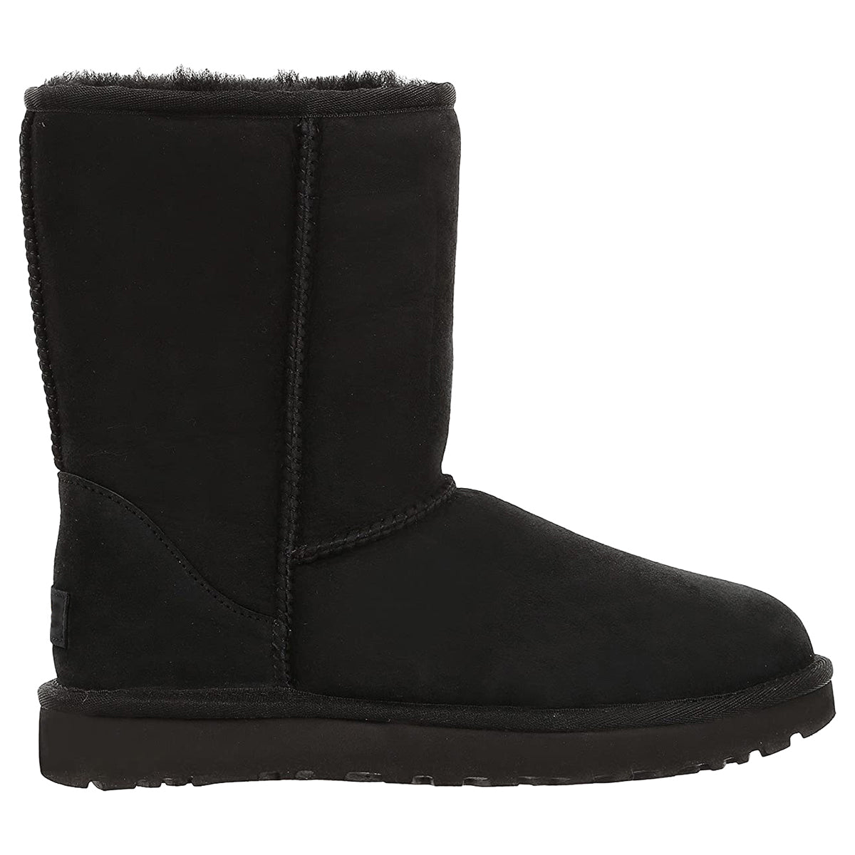 Ugg Classic Short II 1016223-BLK Suede Womens Boots - Black - 39#color_black