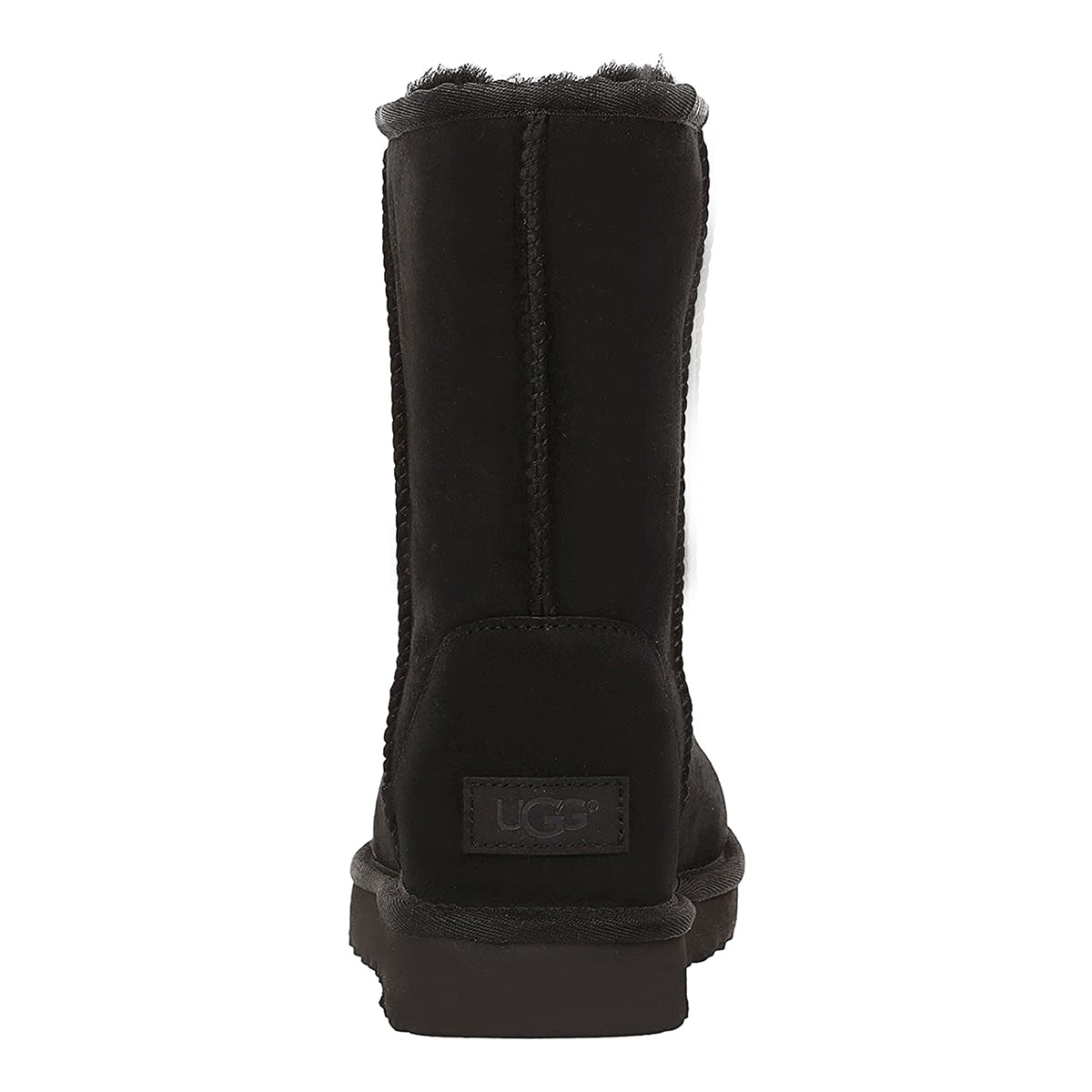 Ugg Classic Short II 1016223-BLK Suede Womens Boots - Black - 39#color_black