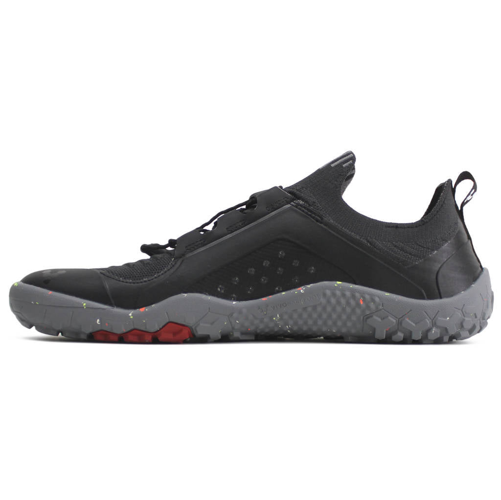 Vivobarefoot Primus Trail Knit FG Textile Synthetic Mens Sneakers#color_obsidian grey
