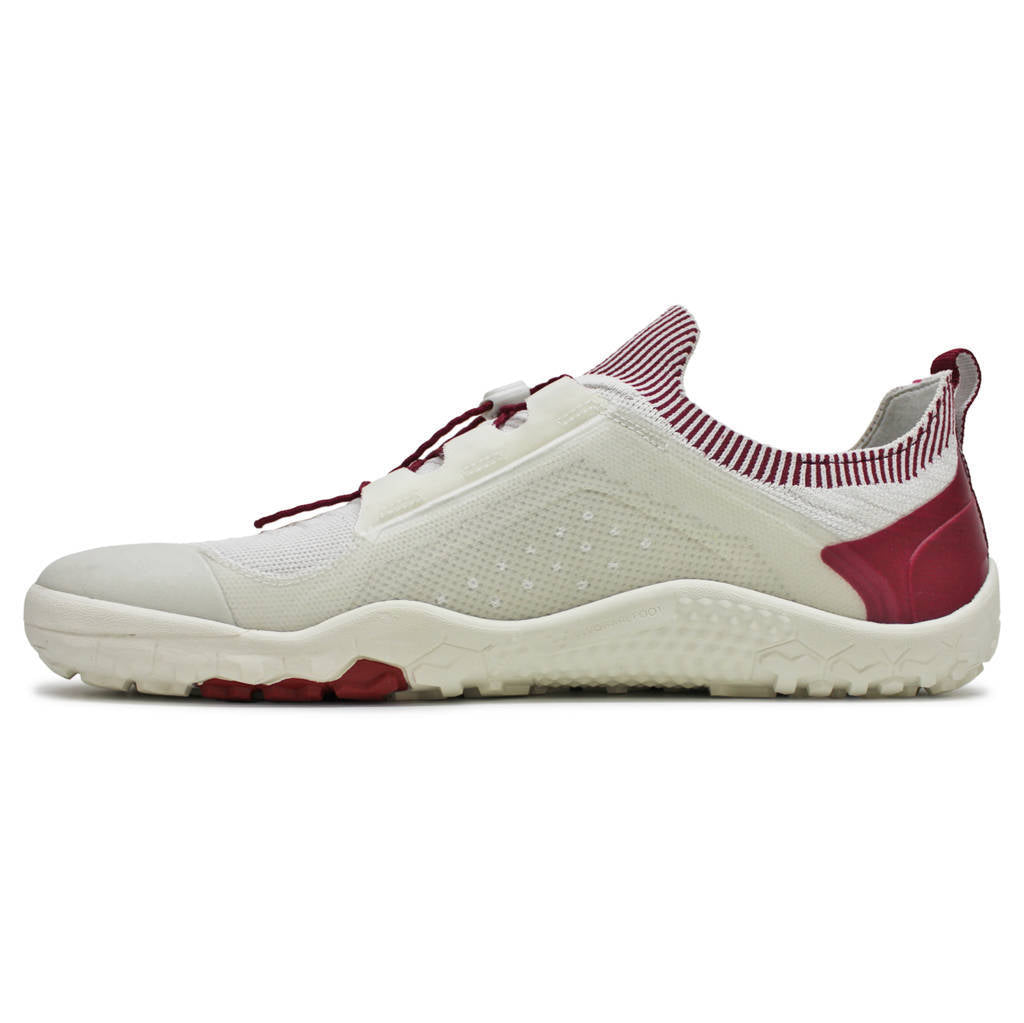 Vivobarefoot Primus Trail Knit FG Textile Synthetic Mens Sneakers#color_limestone red rumba