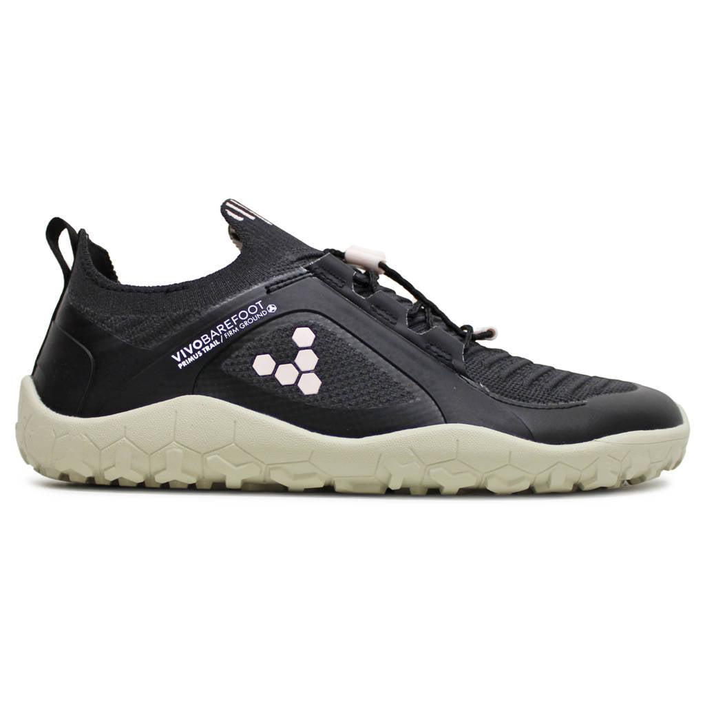 Vivobarefoot Primus Trail Knit FG Textile Synthetic Womens Sneakers#color_obsidian misty rose limestone