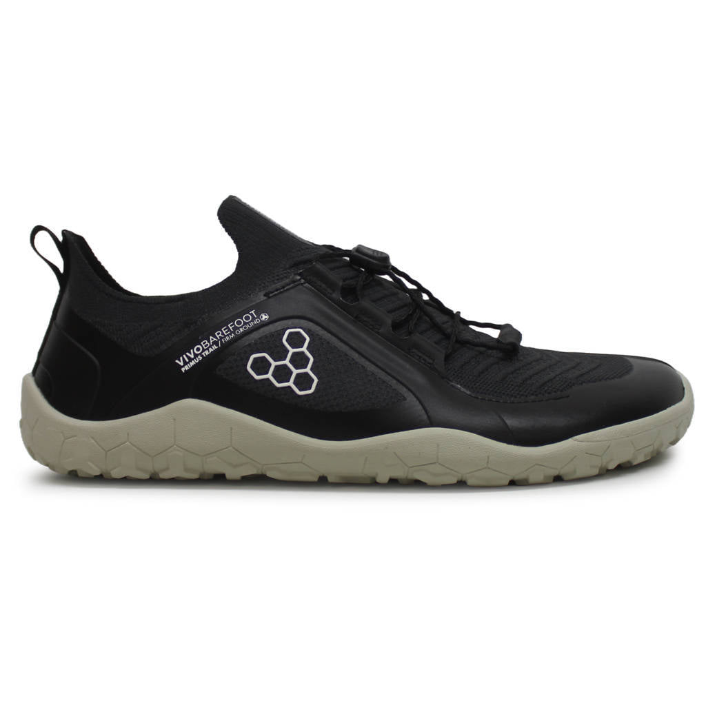 Vivobarefoot Primus Trail Knit FG Textile Synthetic Womens Sneakers#color_obsidian pelican