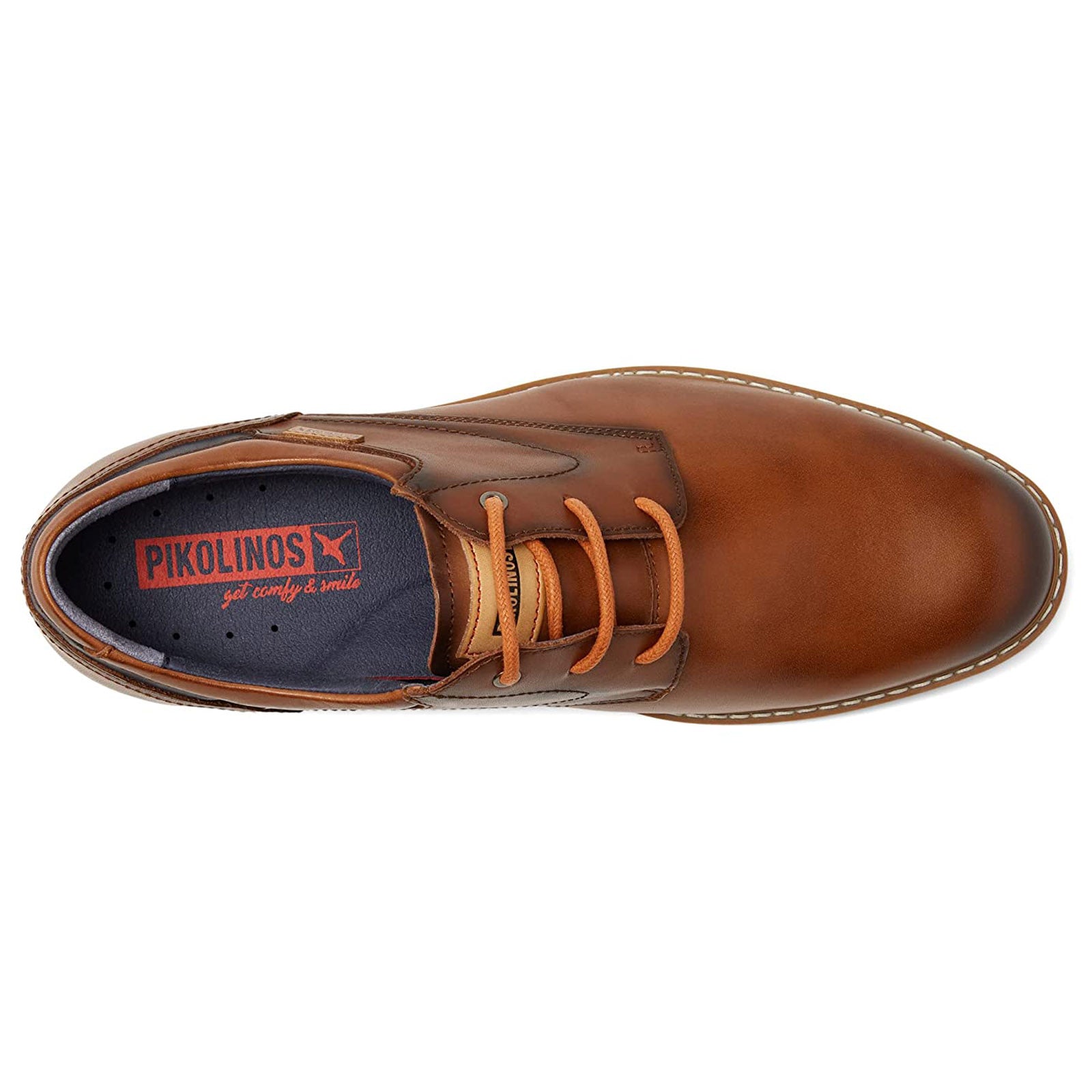 Pikolinos Avila Leather Mens Shoes#color_cuero