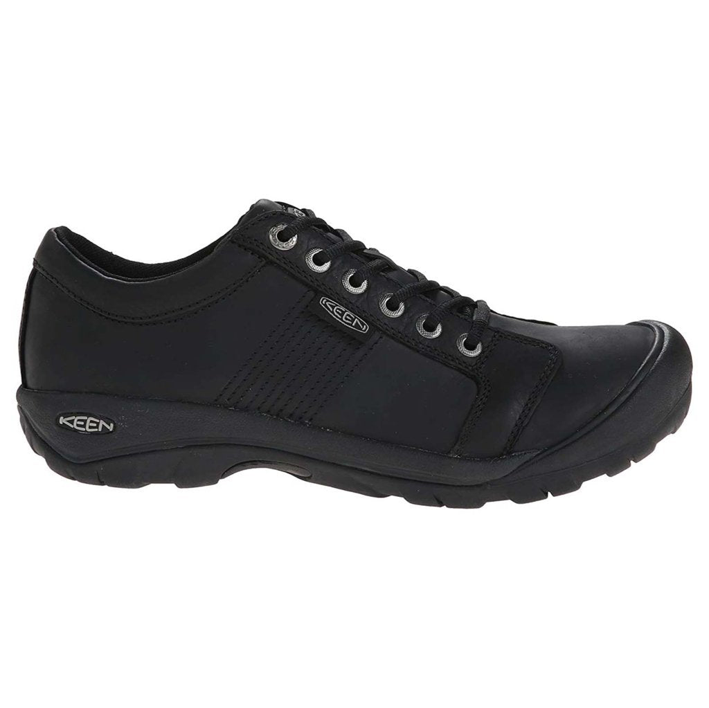 Keen Austin Waterproof Leather Men's Casual Shoes#color_black