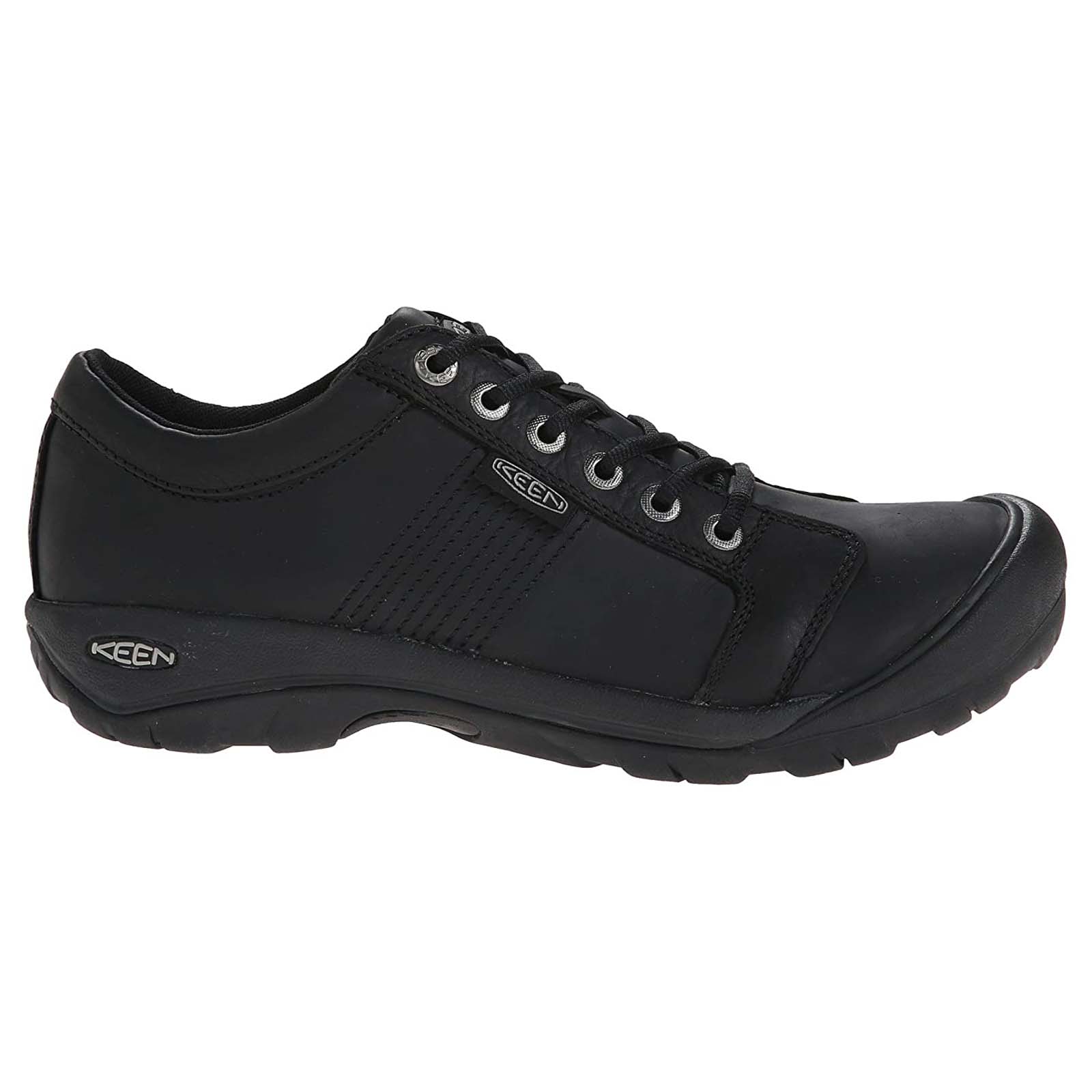Keen Austin 1002990 Leather Mens Shoes - Black - 41#color_black