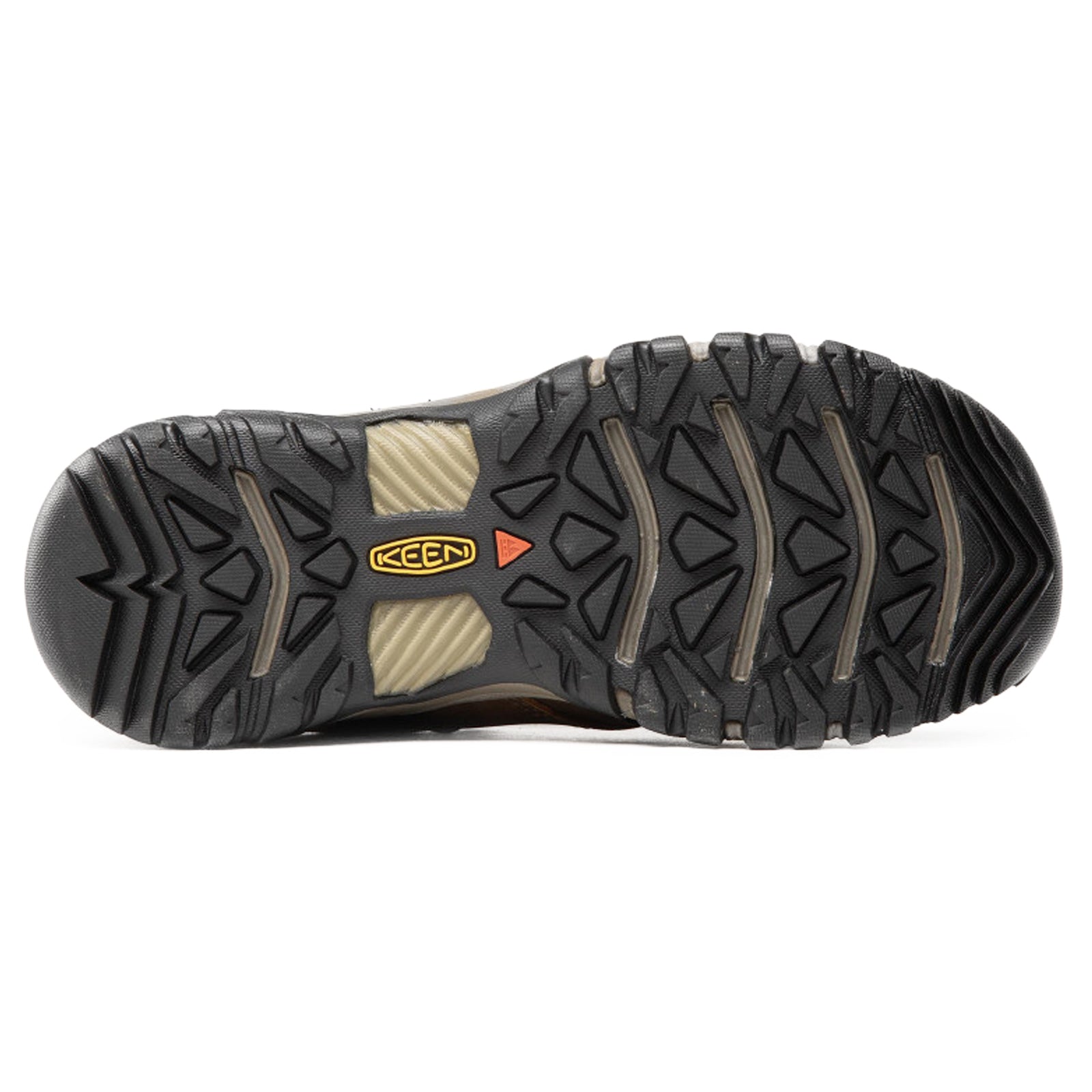 Keen Ridge Flex 1025667 Leather Textile Mens Shoes - Bison Golden Brown - 44.5#color_bison golden brown