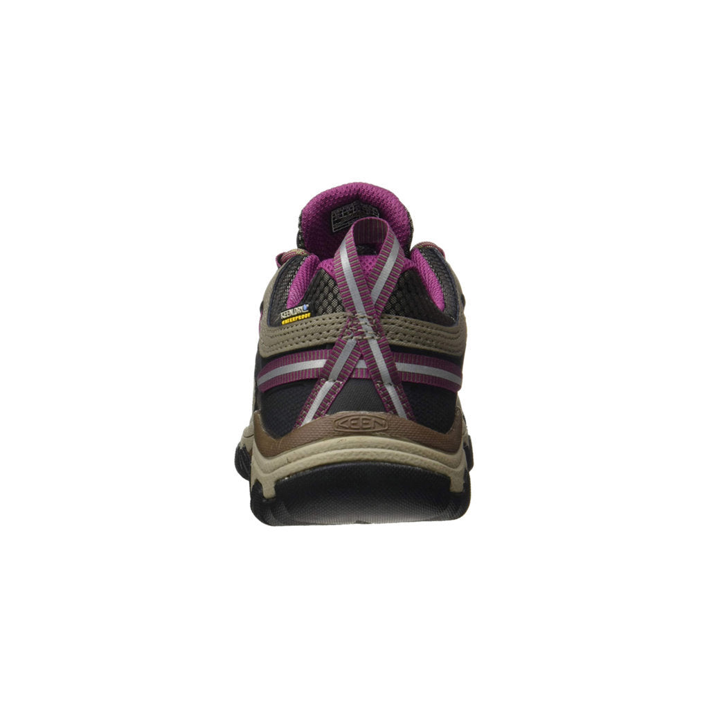 Keen Targhee III Waterproof Leather Women's Hiking Sneakers#color_weiss boysenberry