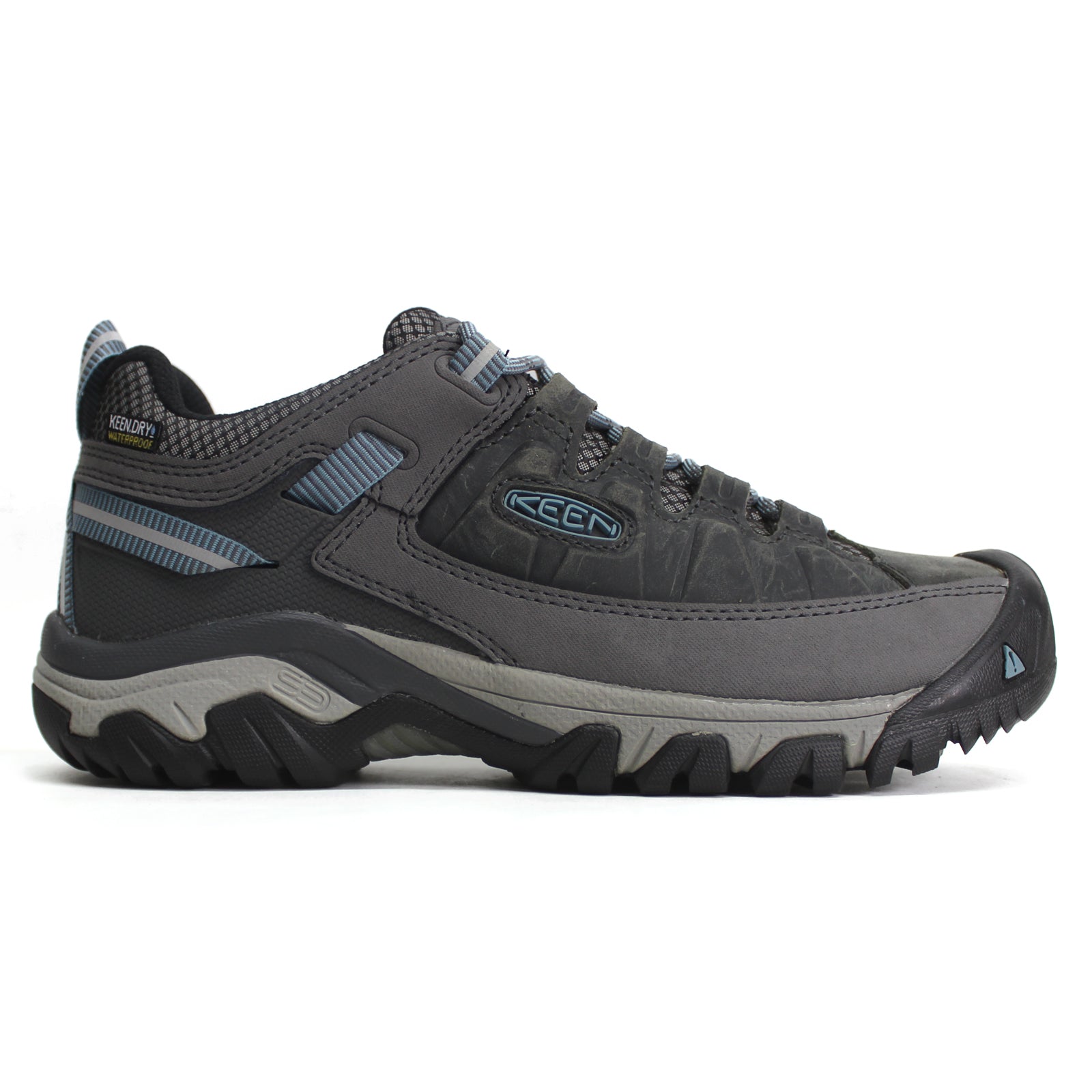 Keen Targhee III Waterproof Leather Women's Hiking Sneakers#color_magnet smoke blue