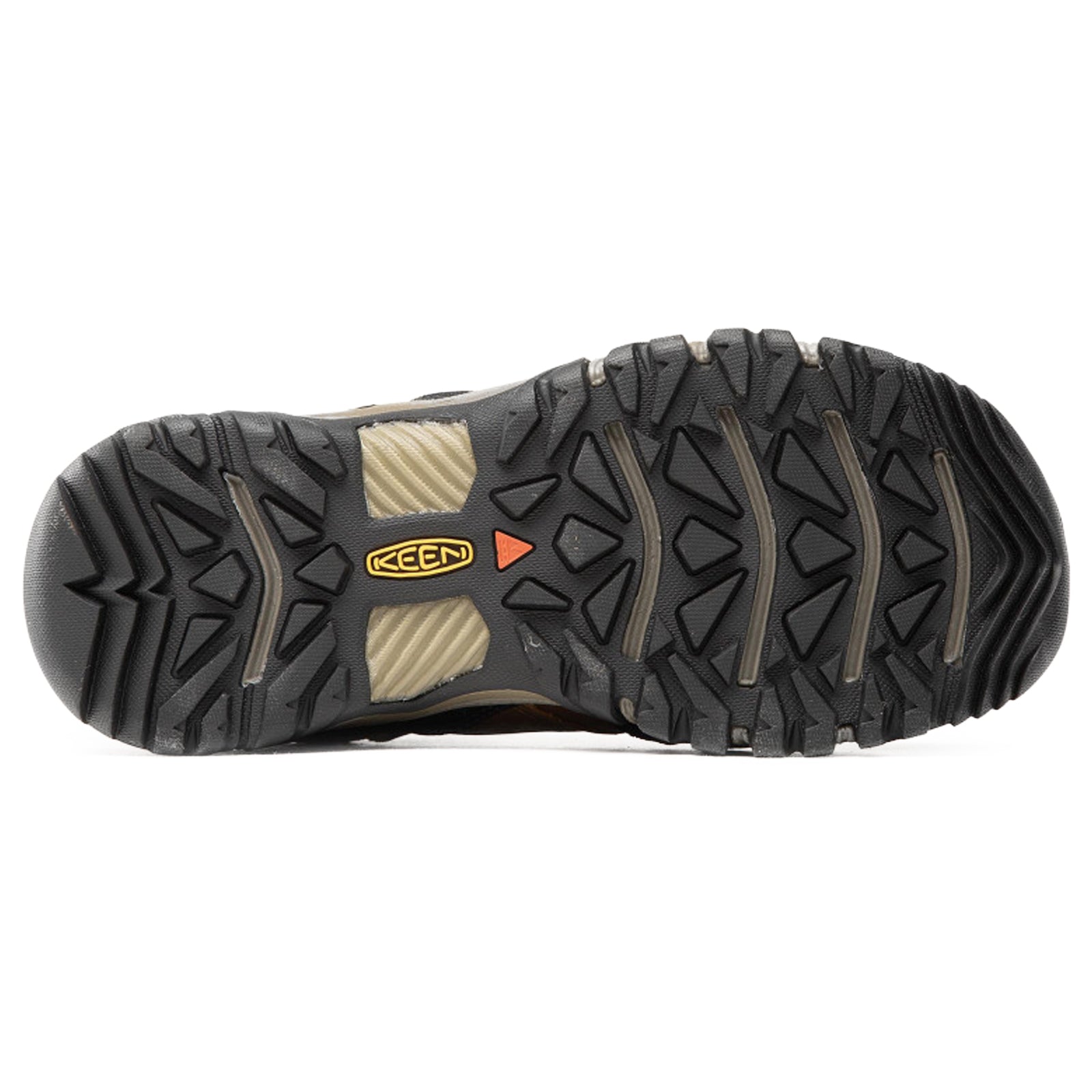 Keen Ridge Flex Mid 1025666 Leather Textile Mens Boots - Bison Golden Brown - 43#color_bison golden brown