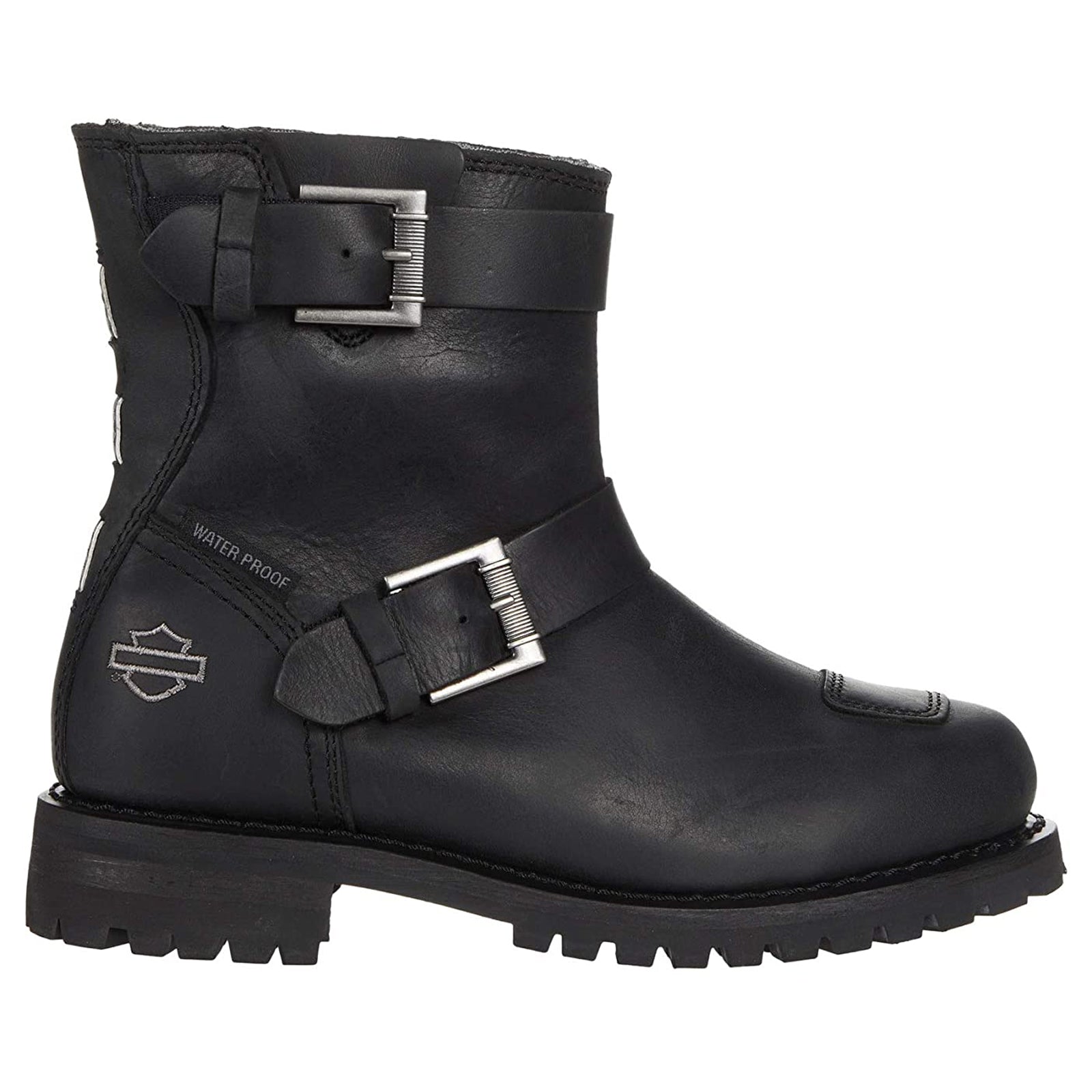Harley Davidson Bremerton 6 Inch DBL C Leather Womens Boots#color_black
