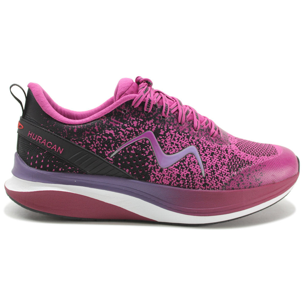 MBT Huracan 3000 Fly Knit Mesh Women's Low-Top Sneakers#color_black orchid flower
