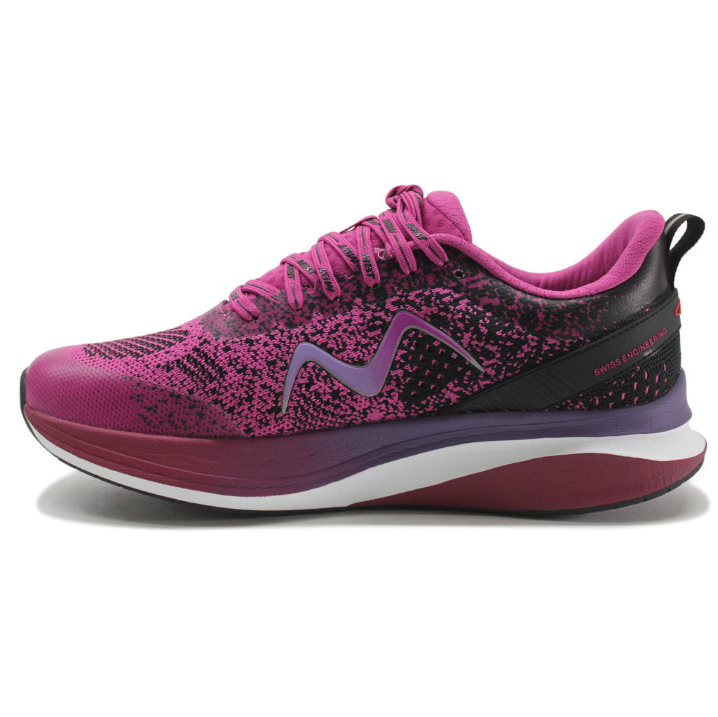 MBT Huracan 3000 Fly Knit Mesh Women's Low-Top Sneakers#color_black orchid flower