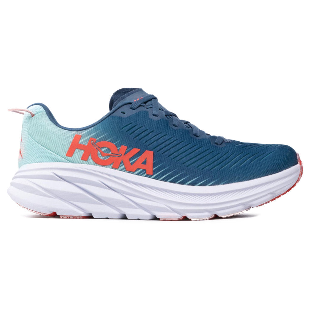 Hoka Rincon 3 Mesh Men's Running Shoes#color_real teal eggshell blue