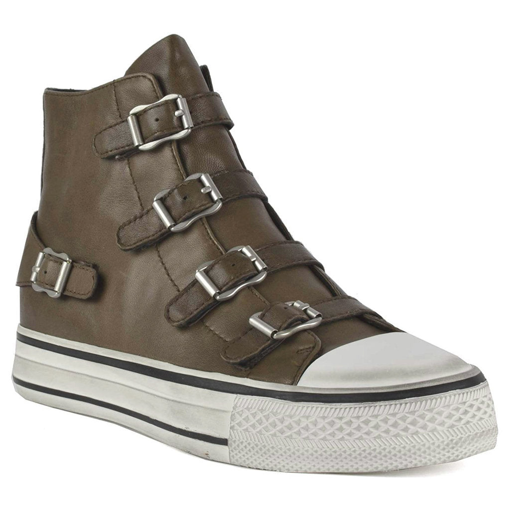 Ash Virgin Nappa Leather Women's High-Top Sneakers#color_topo