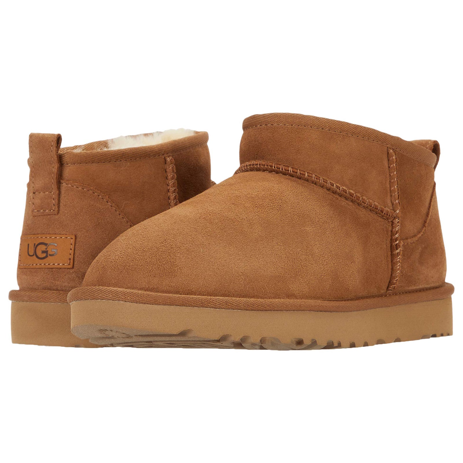 Ugg Classic Ultra Mini Suede Womens Boots#color_chestnut