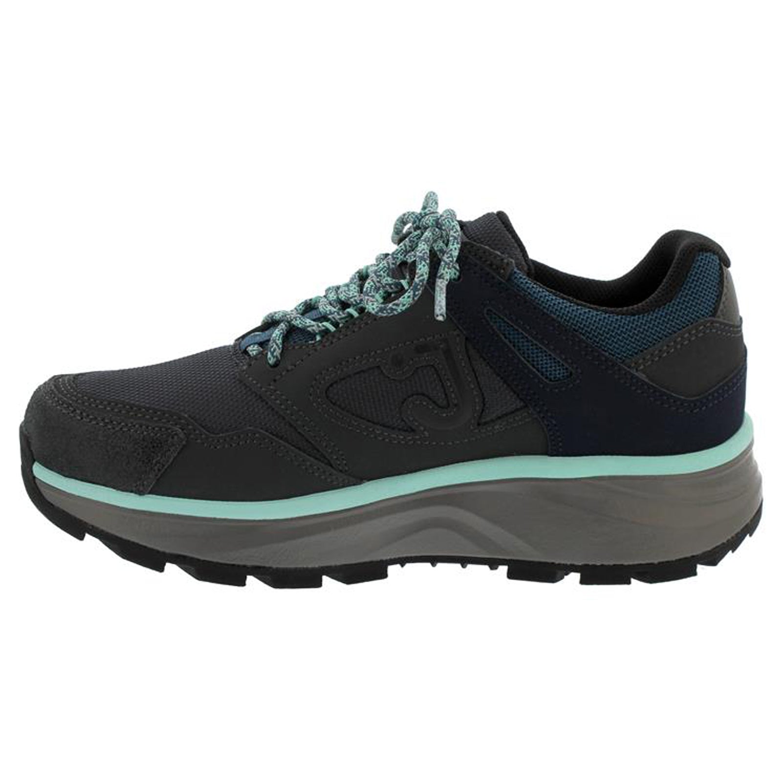 Joya Bliss STX Leather Textile Womens Shoes#color_grey blue