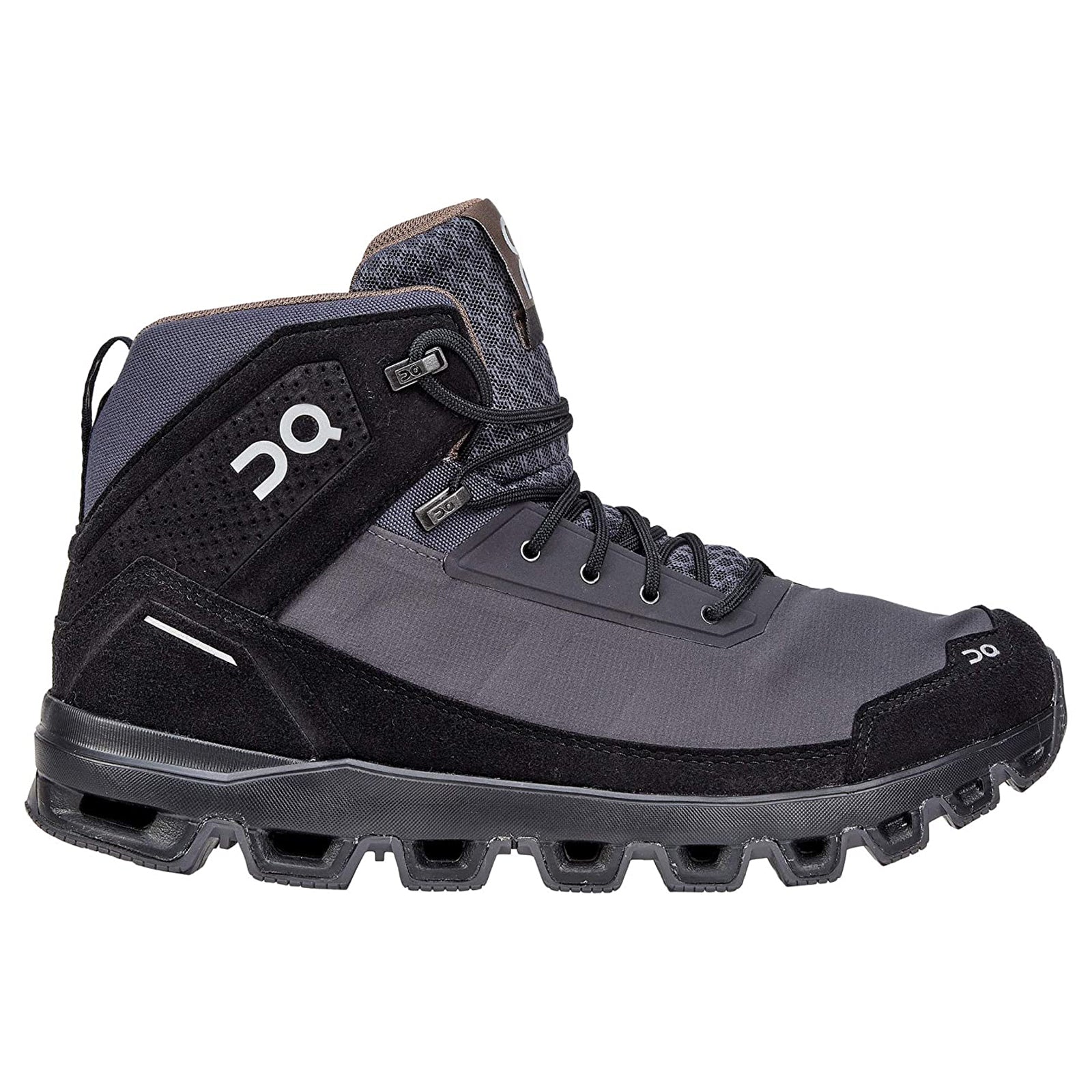 On Cloudridge Textile Synthetic Mens Trainers#color_eclps black