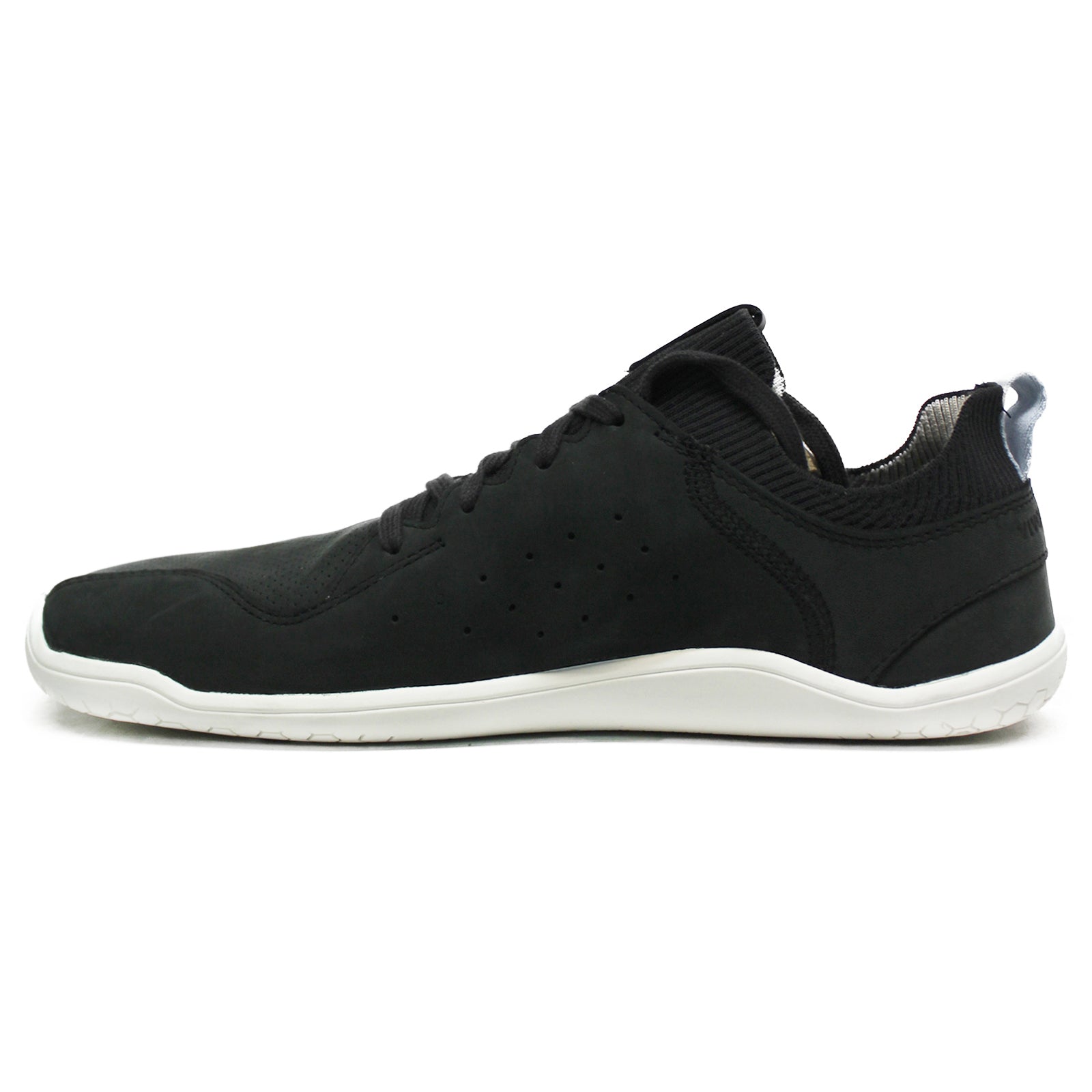 Vivobarefoot Primus Knit Lux II 201234-01 Leather Textile Womens Trainers - Obsidian - 38#color_obsidian