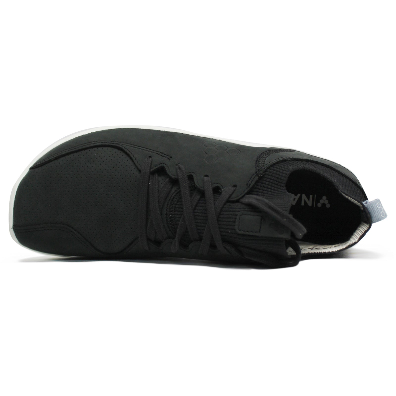 Vivobarefoot Primus Knit Lux II 201234-01 Leather Textile Womens Trainers - Obsidian - 38#color_obsidian
