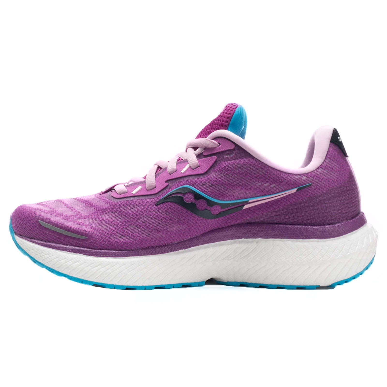 Saucony Triumph 19 Synthetic Textile Women's Running Shoes#color_razzle blaze