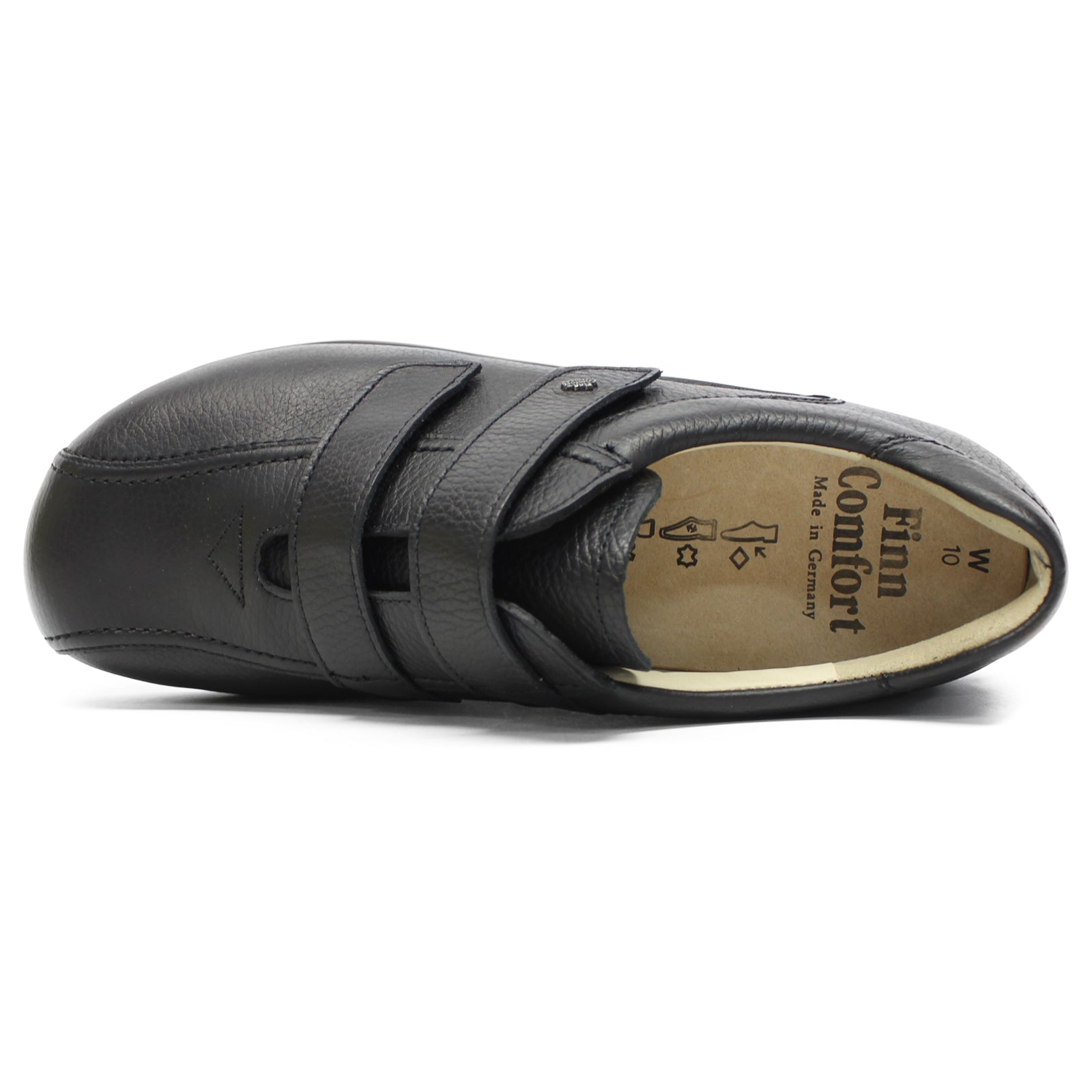 Finn Comfort Cambridge Leather Mens Shoes#color_black