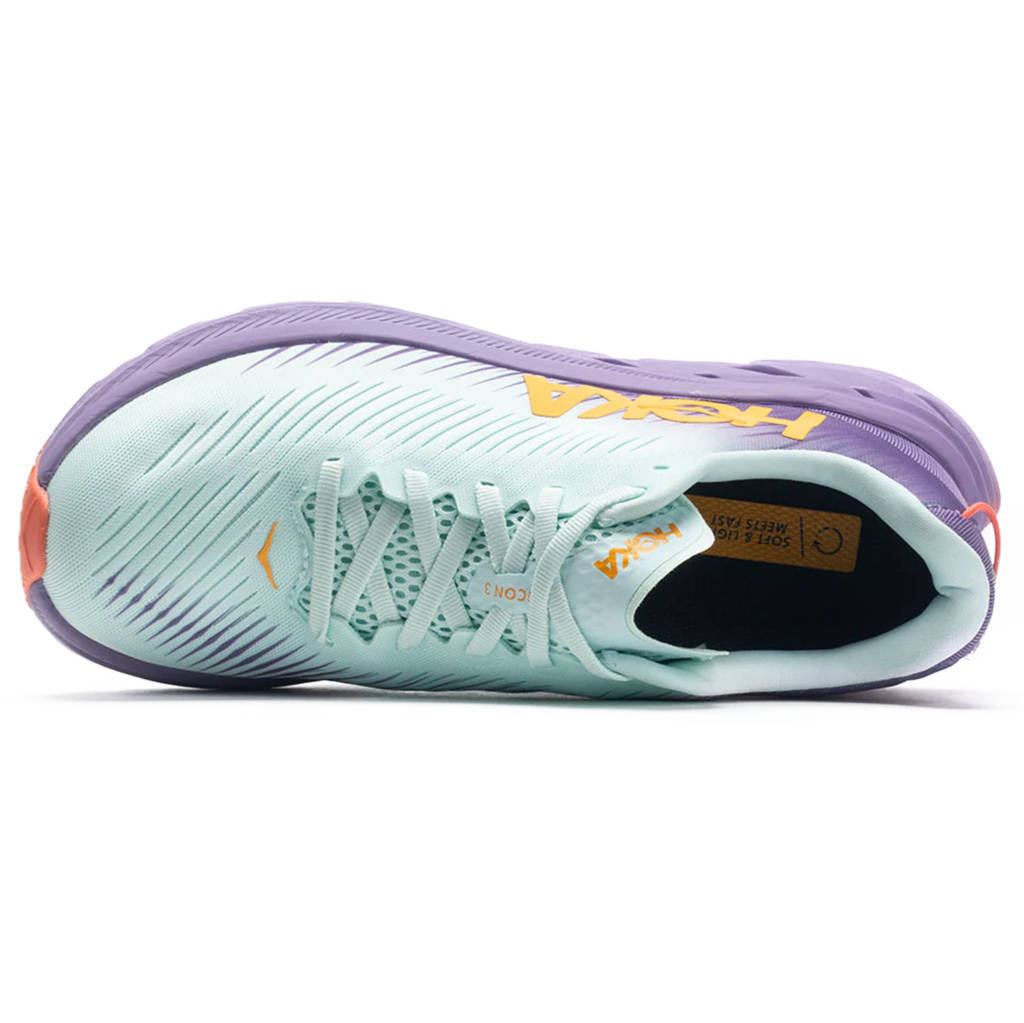 Hoka One One Rincon 3 Synthetic Textile Womens Sneakers#color_blue glass chalk violet
