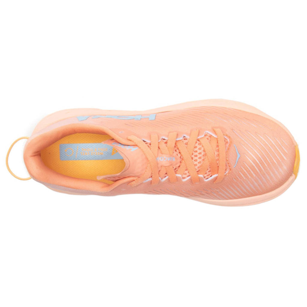 Hoka One One Rincon 3 Synthetic Textile Womens Sneakers#color_shell coral peach parfait
