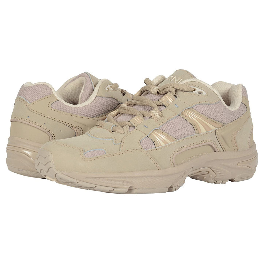 Vionic 23Walk Leather Textile Womens Sneakers#color_taupe