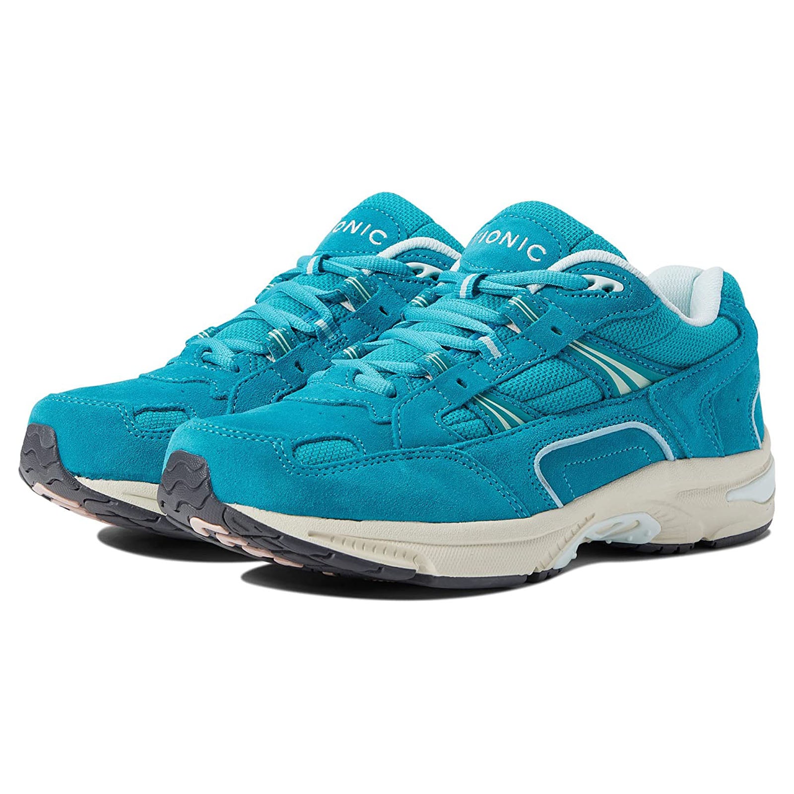 Vionic 23Walk Suede Textile Womens Trainers#color_lake blue