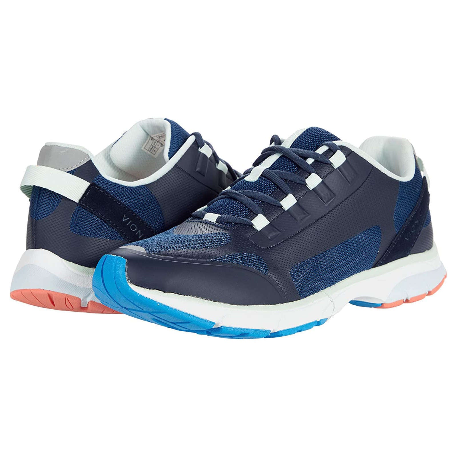 Vionic Edin Synthetic Textile Womens Sneakers#color_dark blue