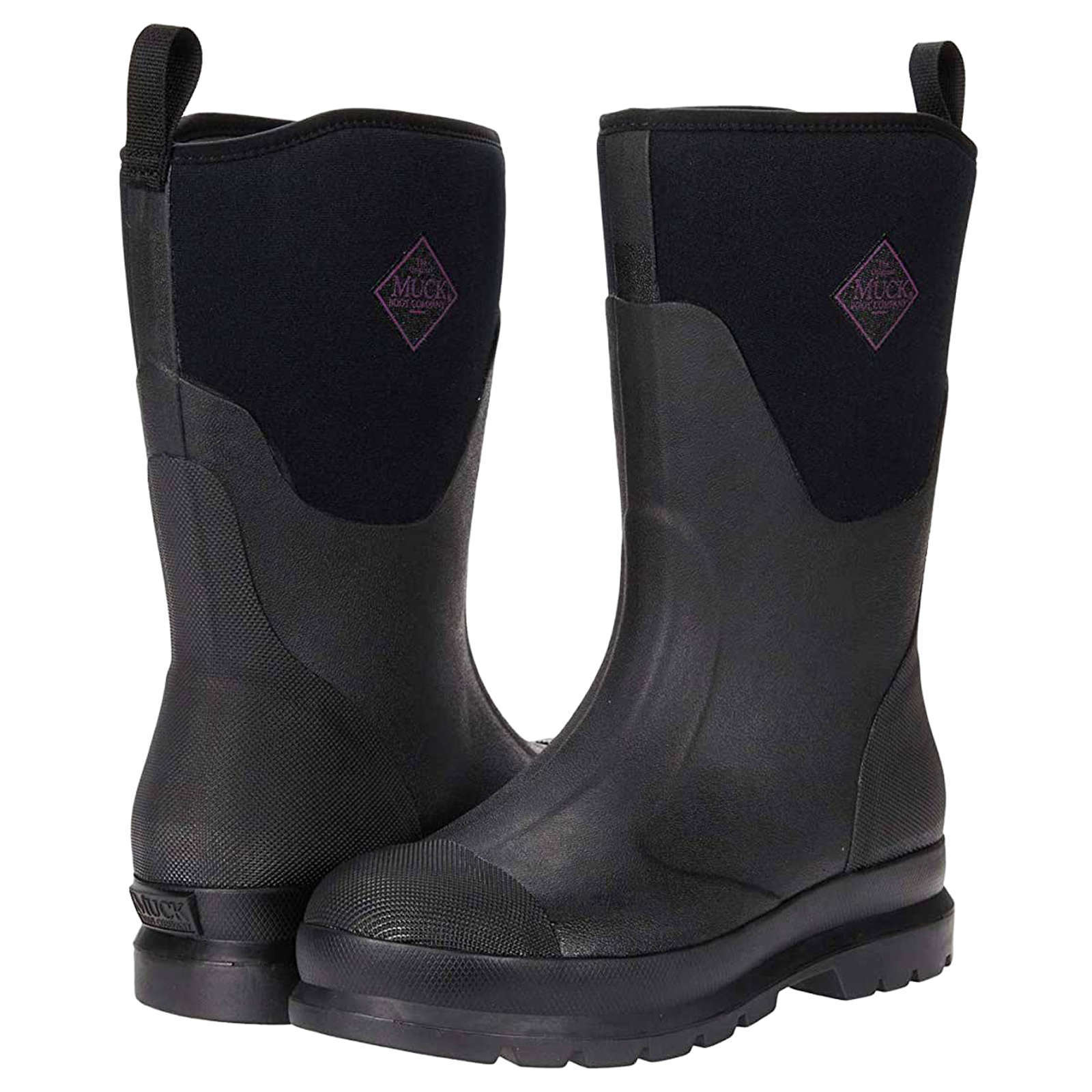 Muck Boot Chore Classic Mid Rubber Women's Classic Short Boots#color_black