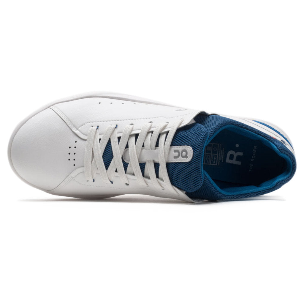 On Running The Roger Advantage Textile Men's Low-Top Sneakers#color_white cobalt