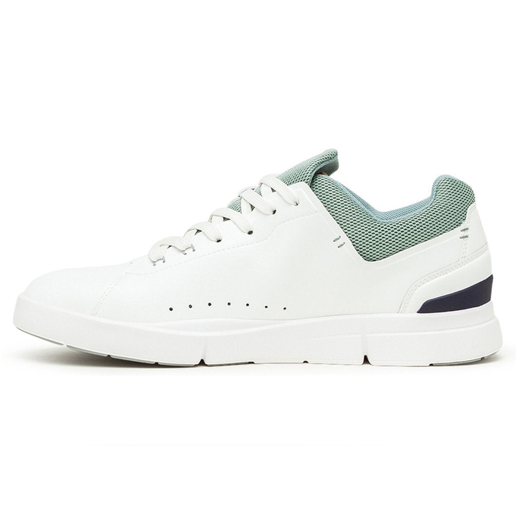 On Running The Roger Advantage Textile Men's Low-Top Sneakers#color_white eucalyptus