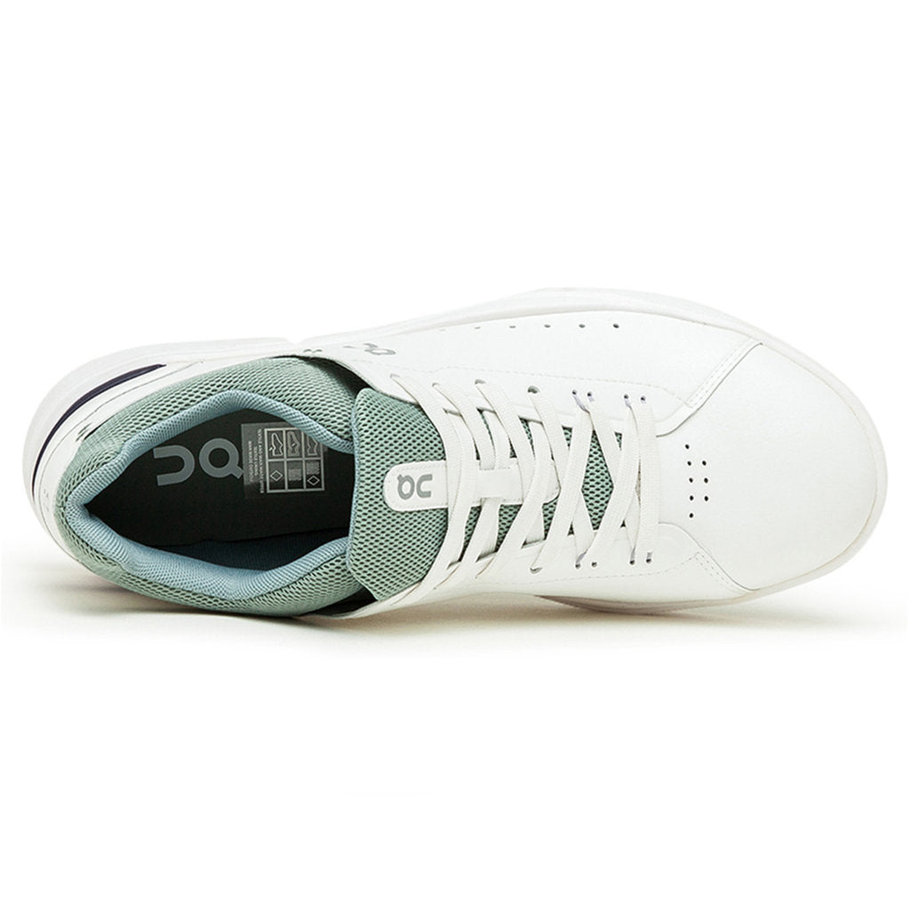 On Running The Roger Advantage Textile Men's Low-Top Sneakers#color_white eucalyptus