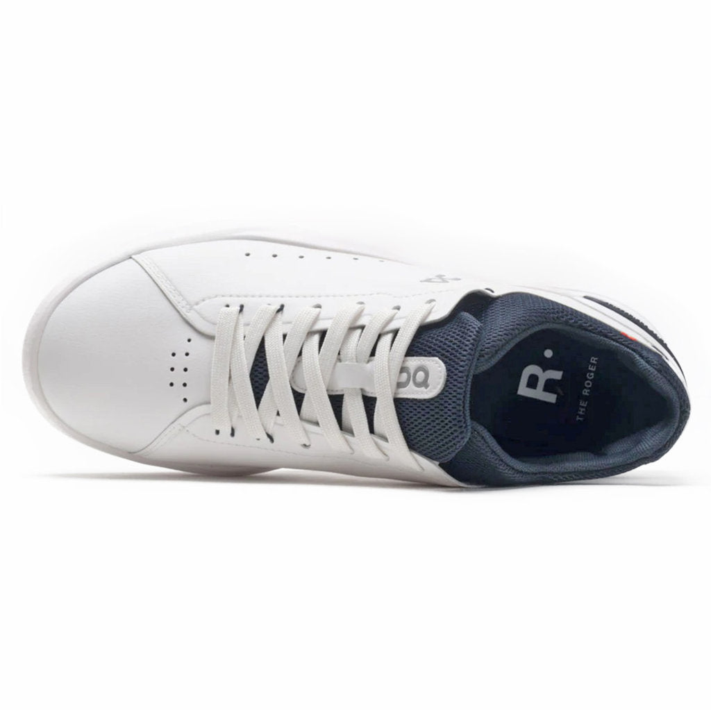 On Running The Roger Advantage Textile Men's Low-Top Sneakers#color_white midnight