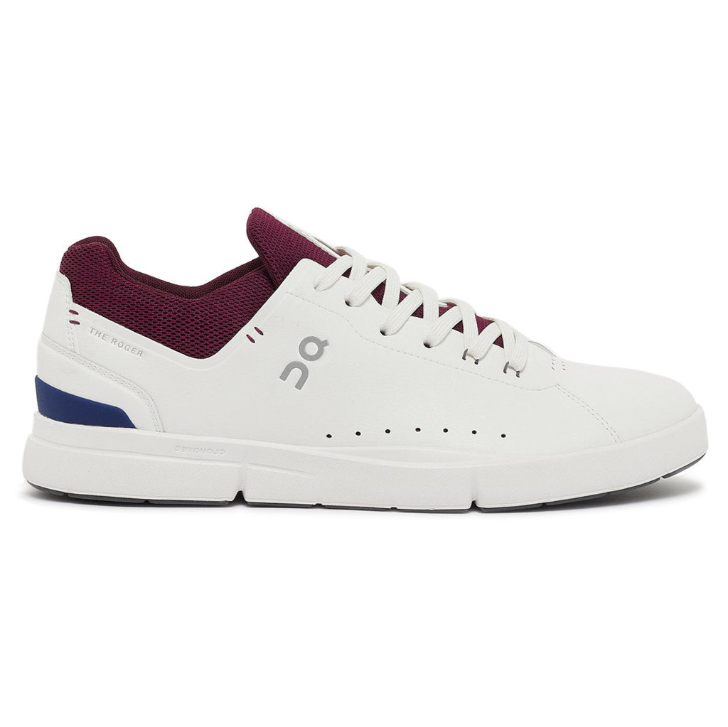 On Running The Roger Advantage Textile Men's Low-Top Sneakers#color_white mulberry