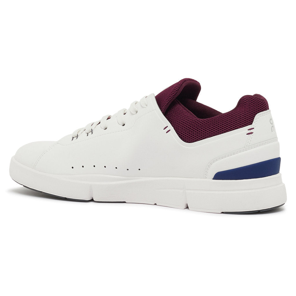 On Running The Roger Advantage Textile Men's Low-Top Sneakers#color_white mulberry