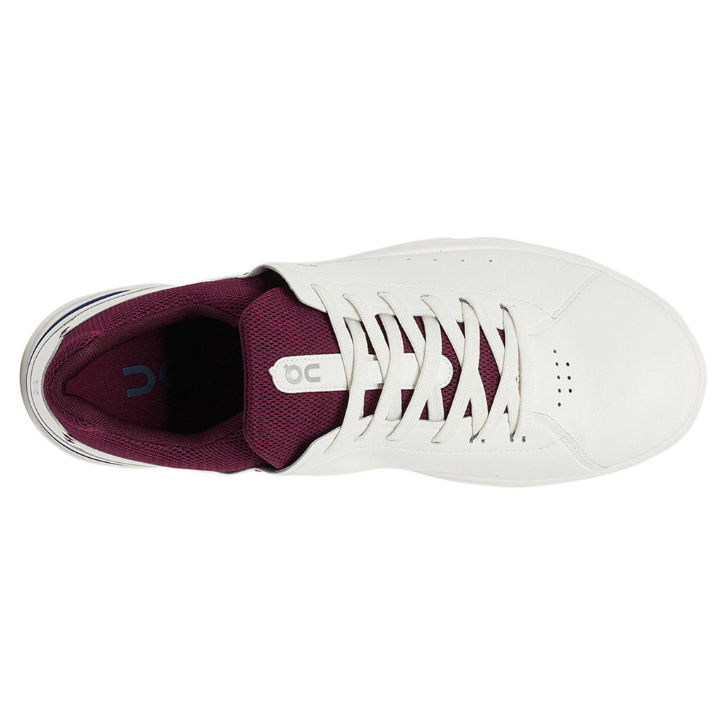 On Running The Roger Advantage Textile Men's Low-Top Sneakers#color_white mulberry