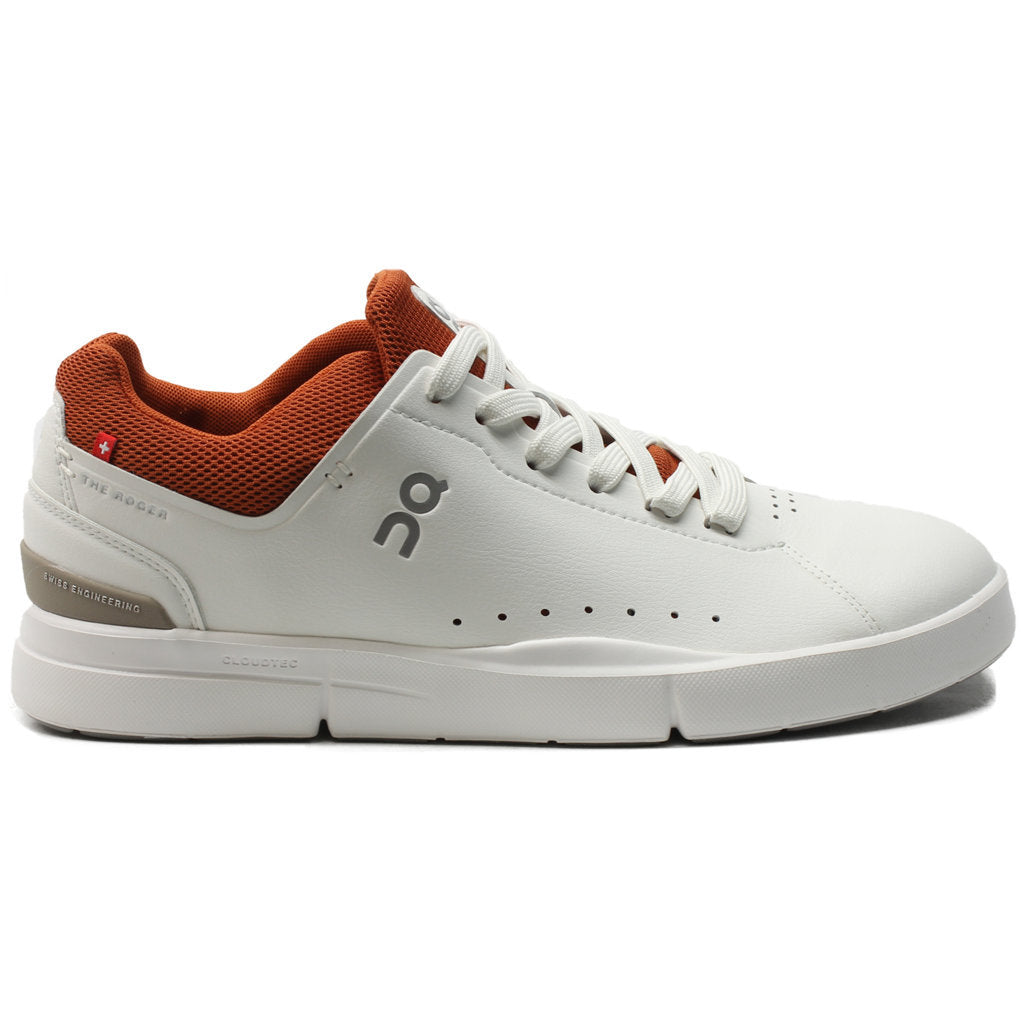 On Running The Roger Advantage Textile Men's Low-Top Sneakers#color_white rust